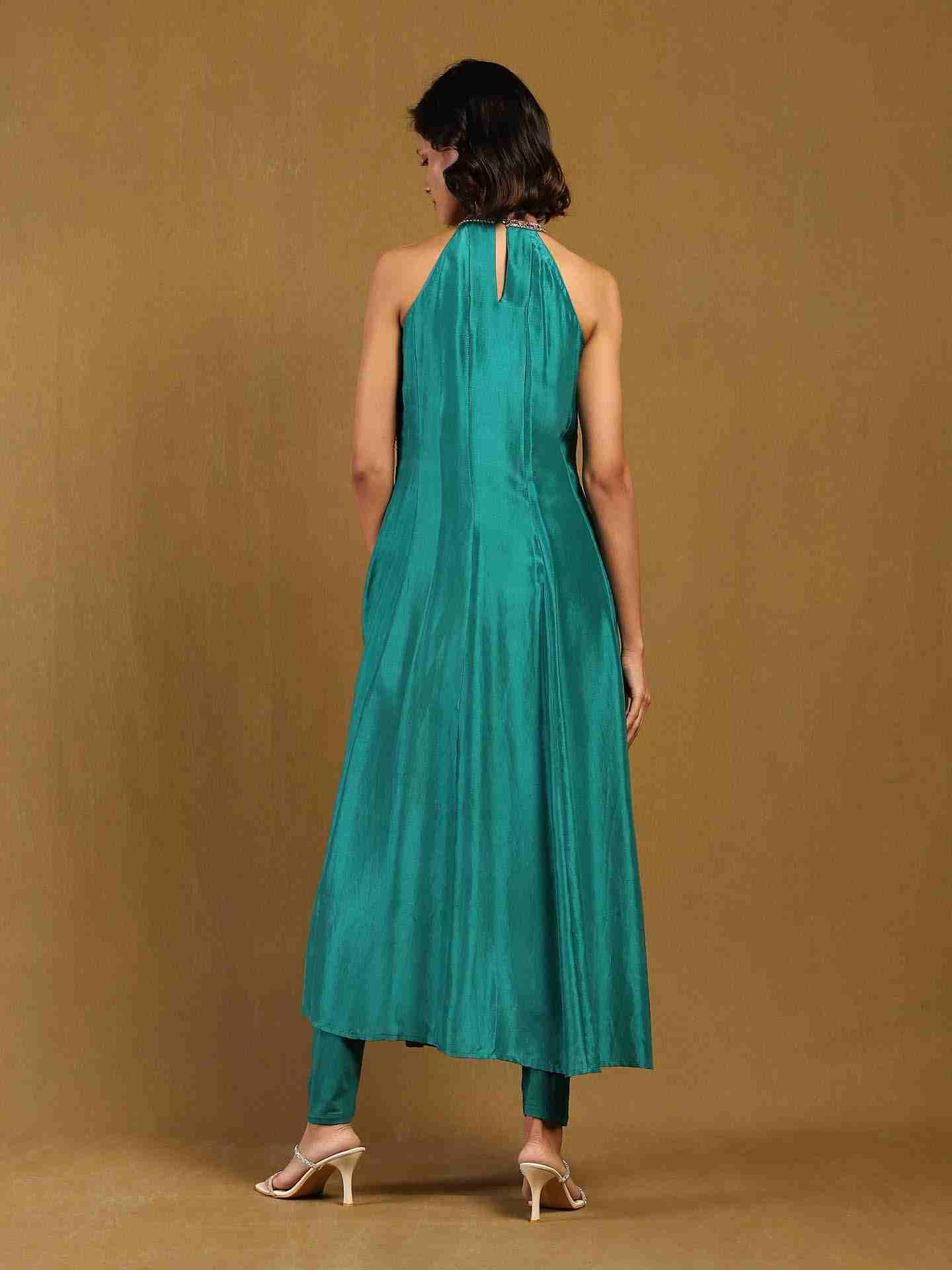 Blue Elec Solid Suit Set