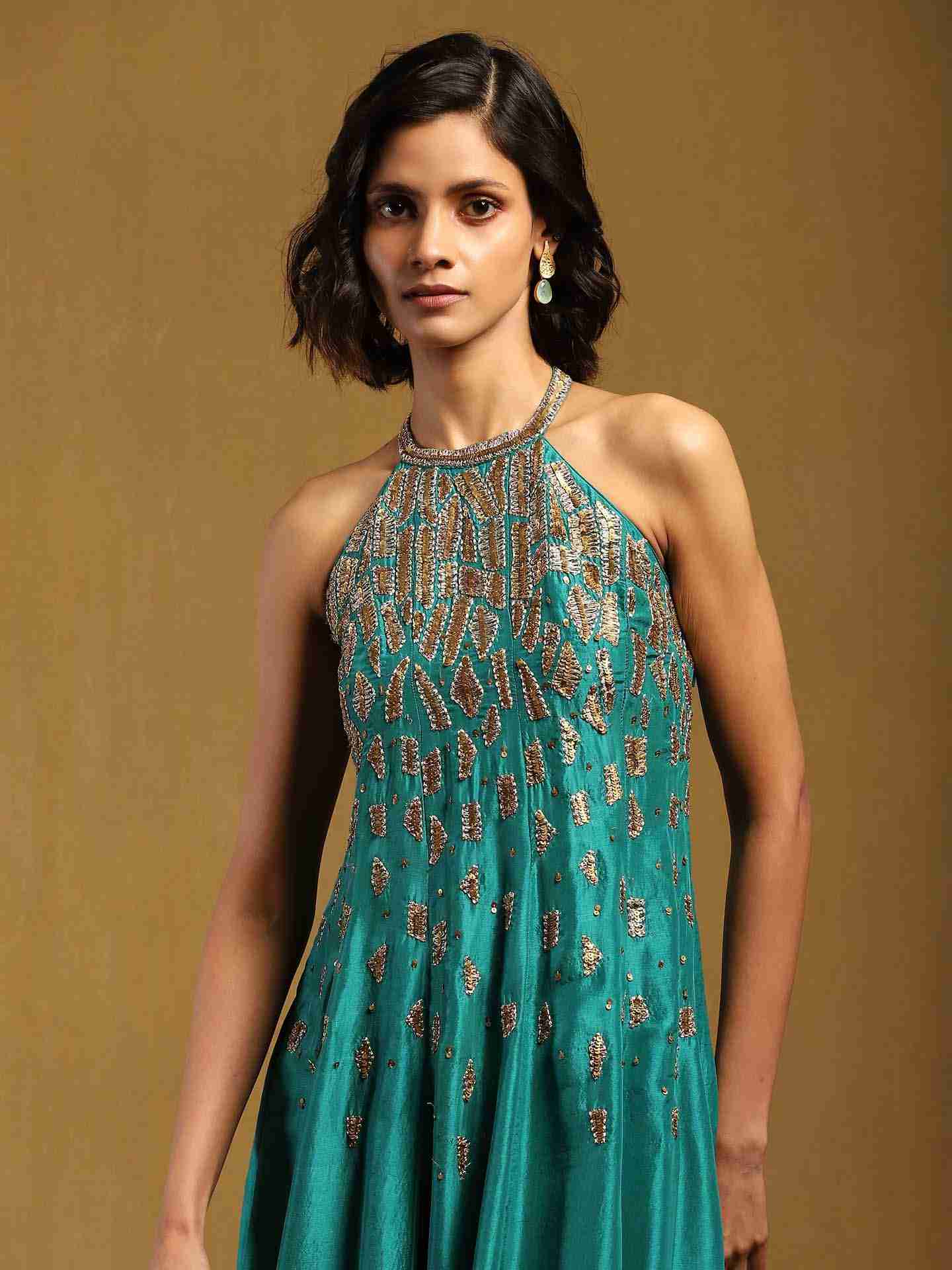 Blue Elec Solid Suit Set