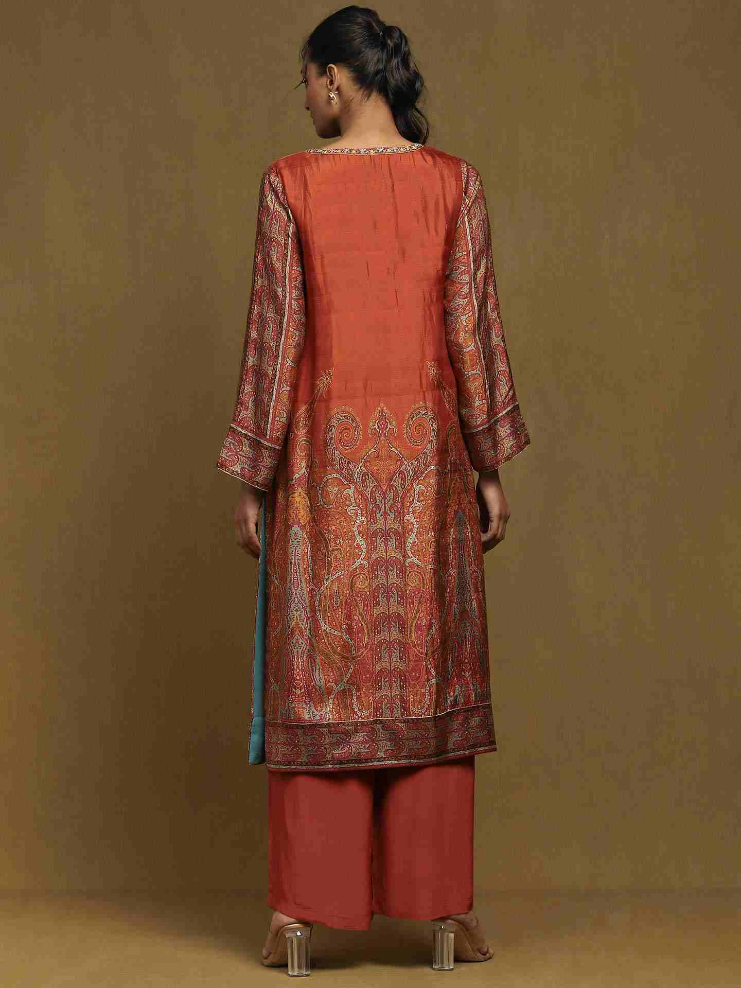 Rust Joshika Suit Set