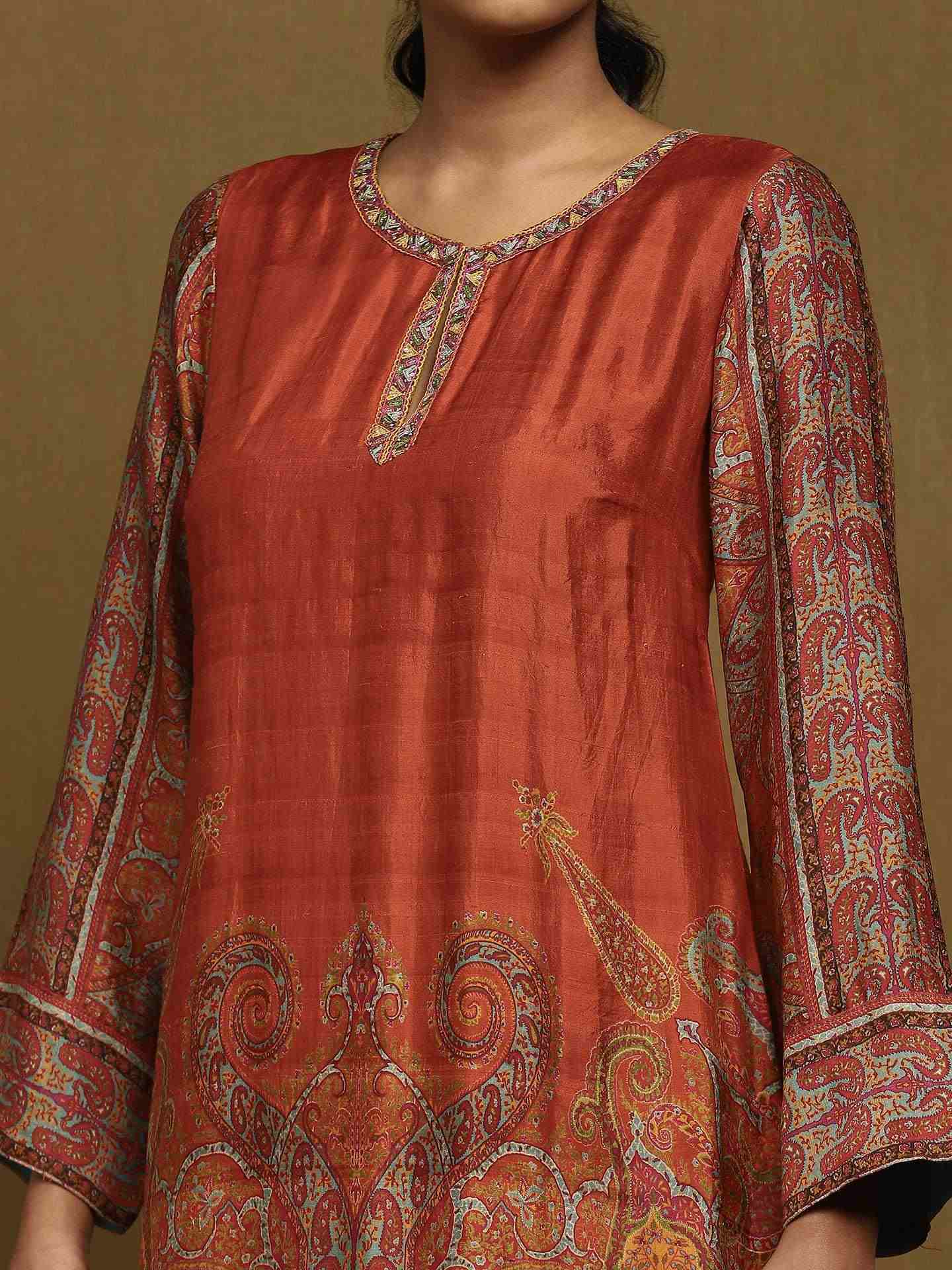 Rust Joshika Suit Set