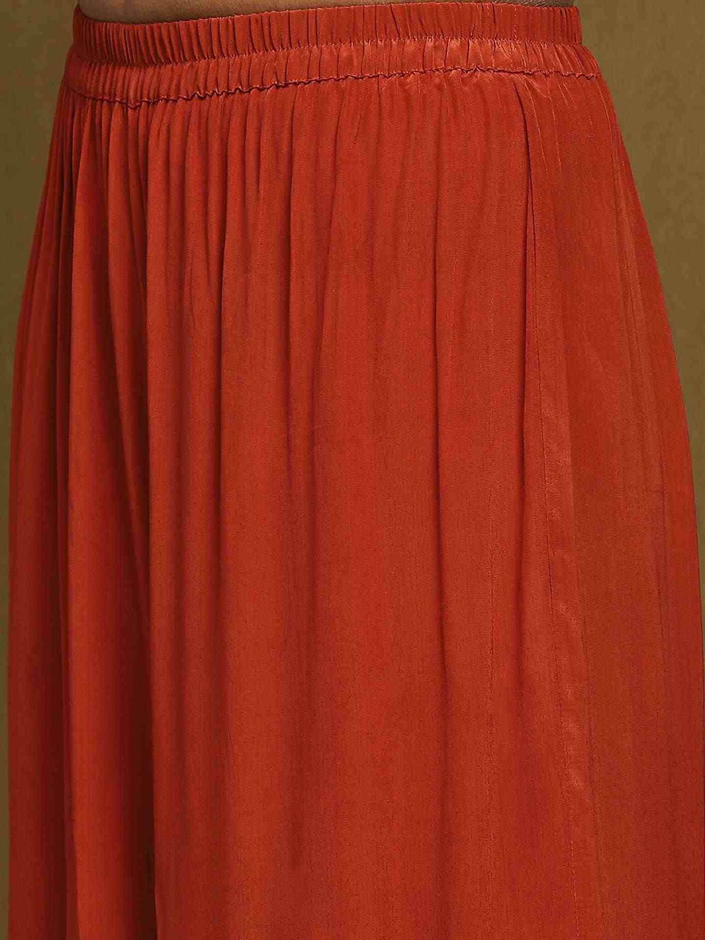 Rust Joshika Suit Set