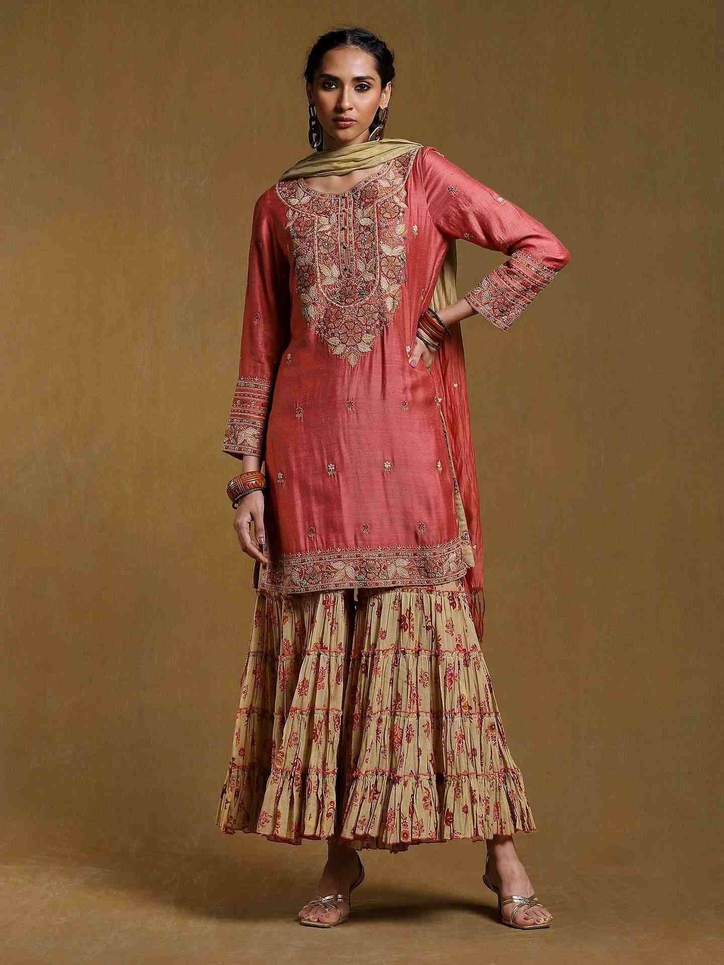 Pink Godaveri Sharara Set