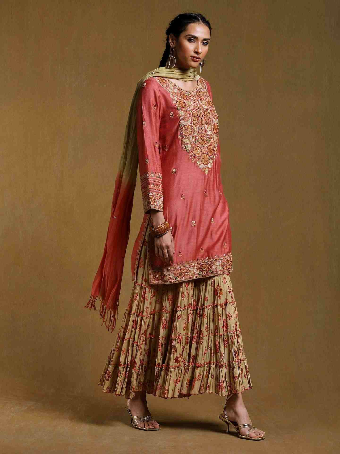 Pink Godaveri Sharara Set