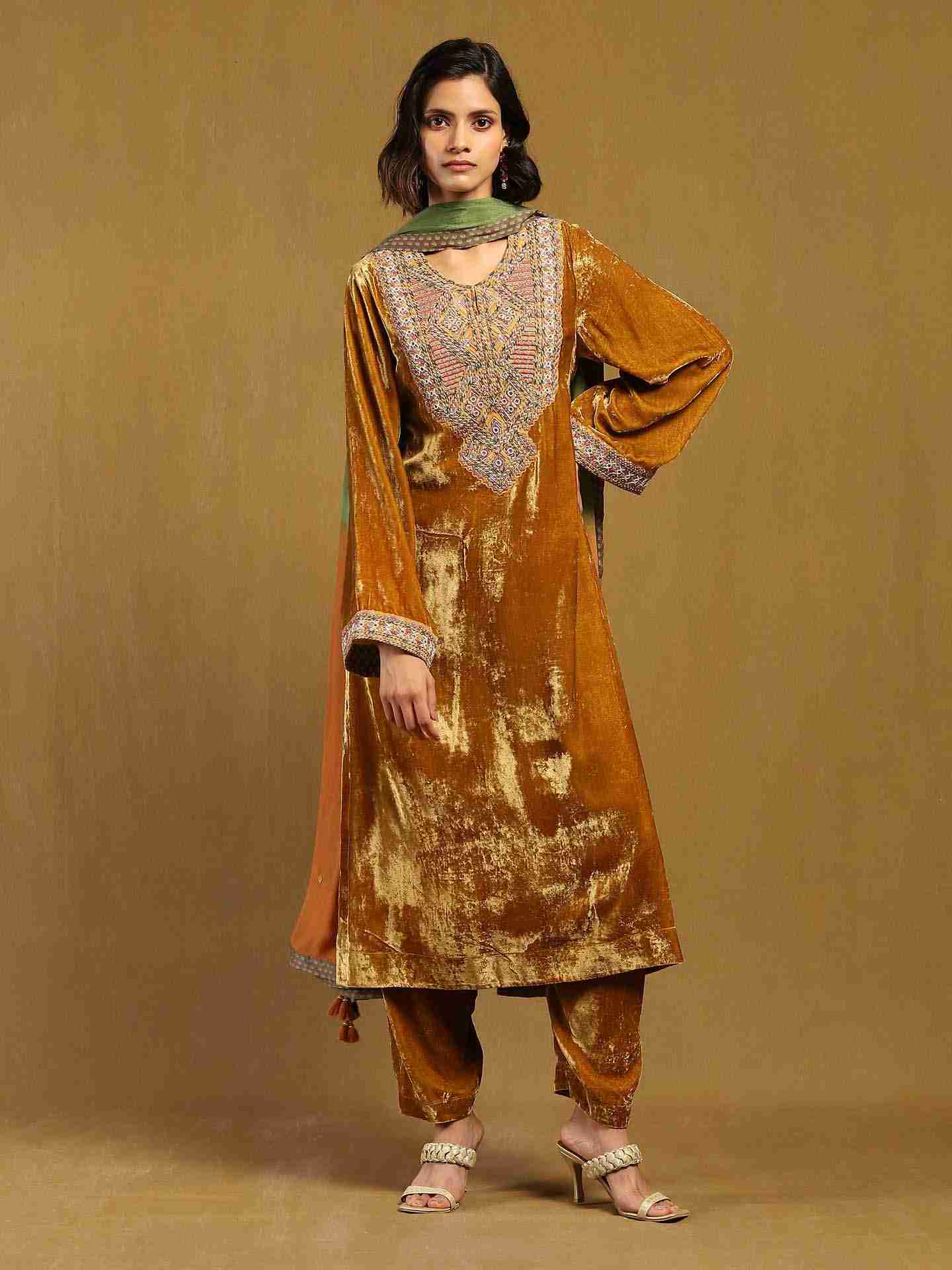 Yellow Pushp Suit Set