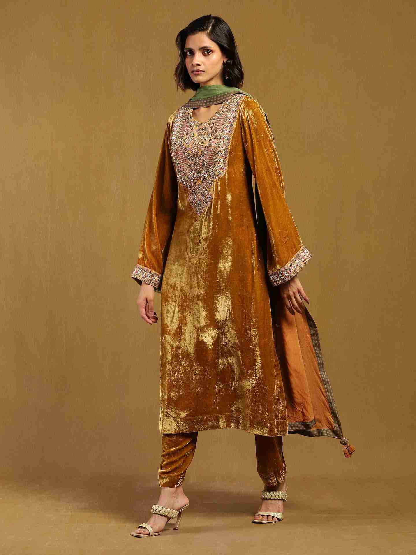 Yellow Pushp Suit Set