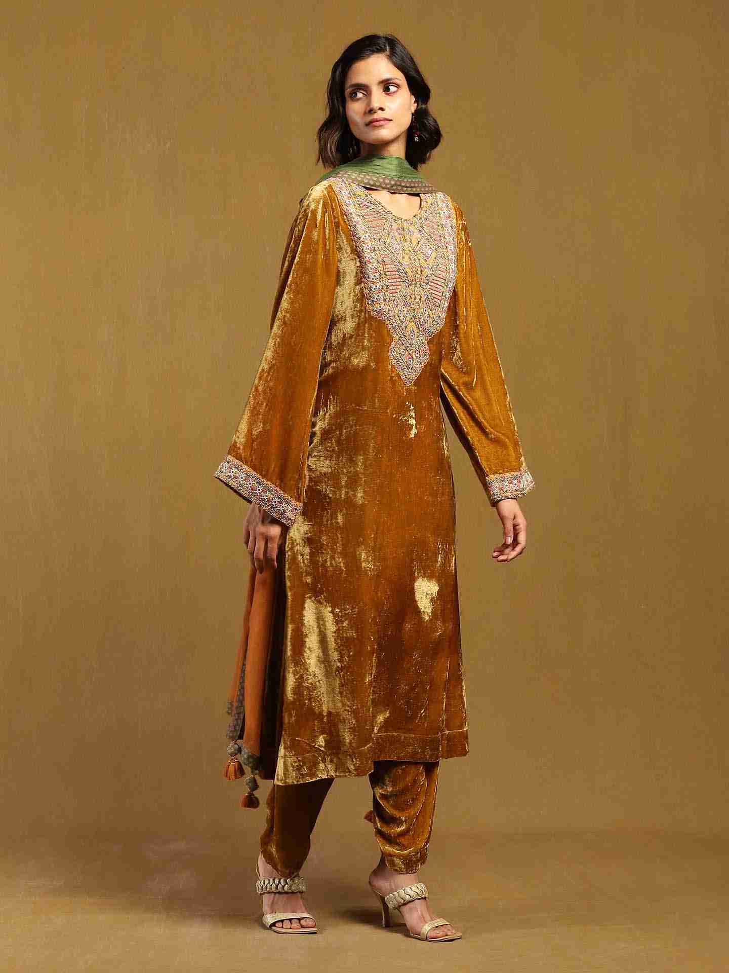 Yellow Pushp Suit Set