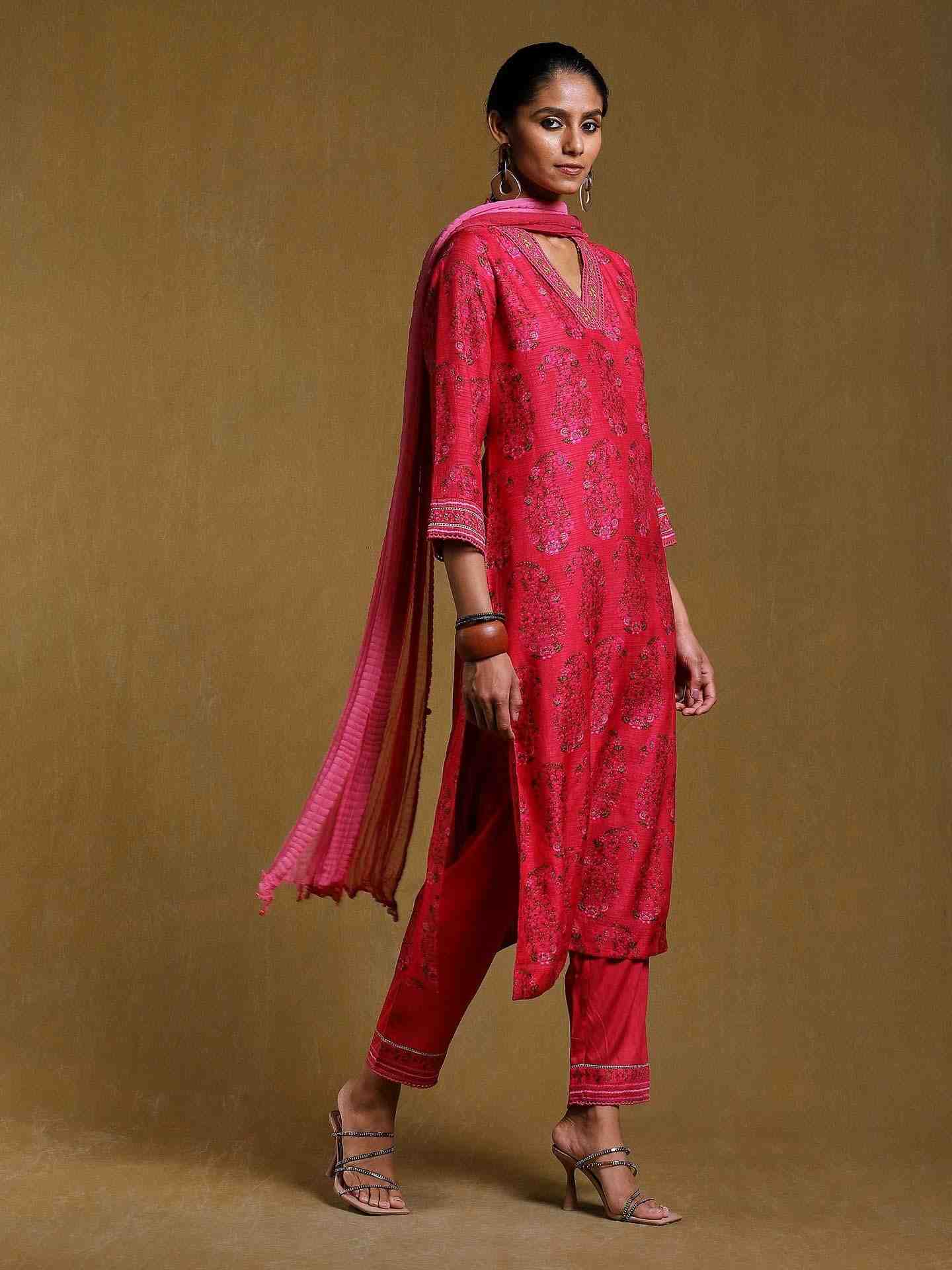 Pink Bagan Suit Set