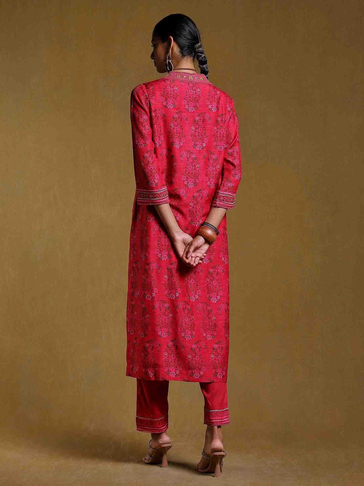 Pink Bagan Suit Set