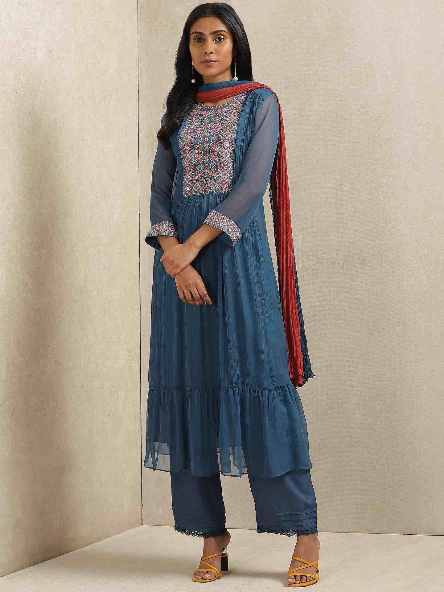 Teal Mandala Suit Set