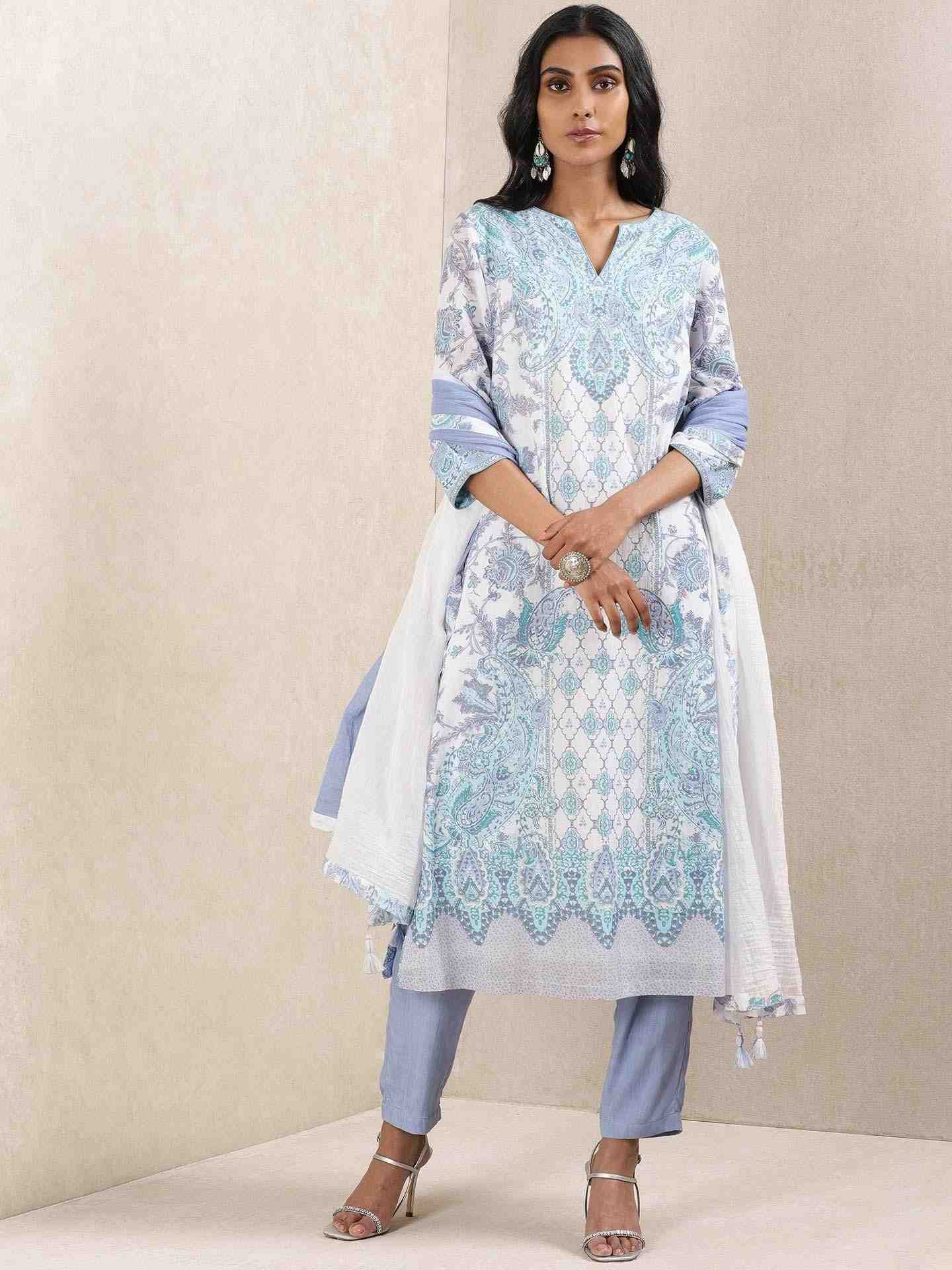 Blue Charulekha Suit Set