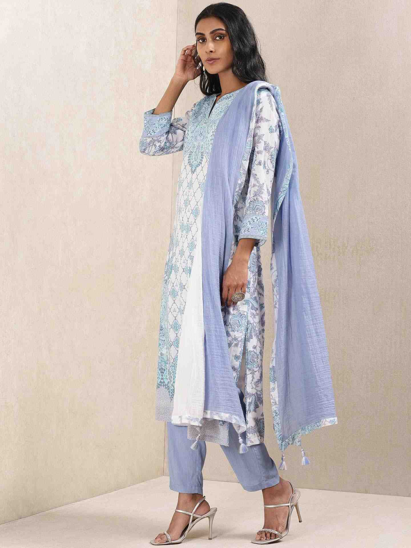 Blue Charulekha Suit Set