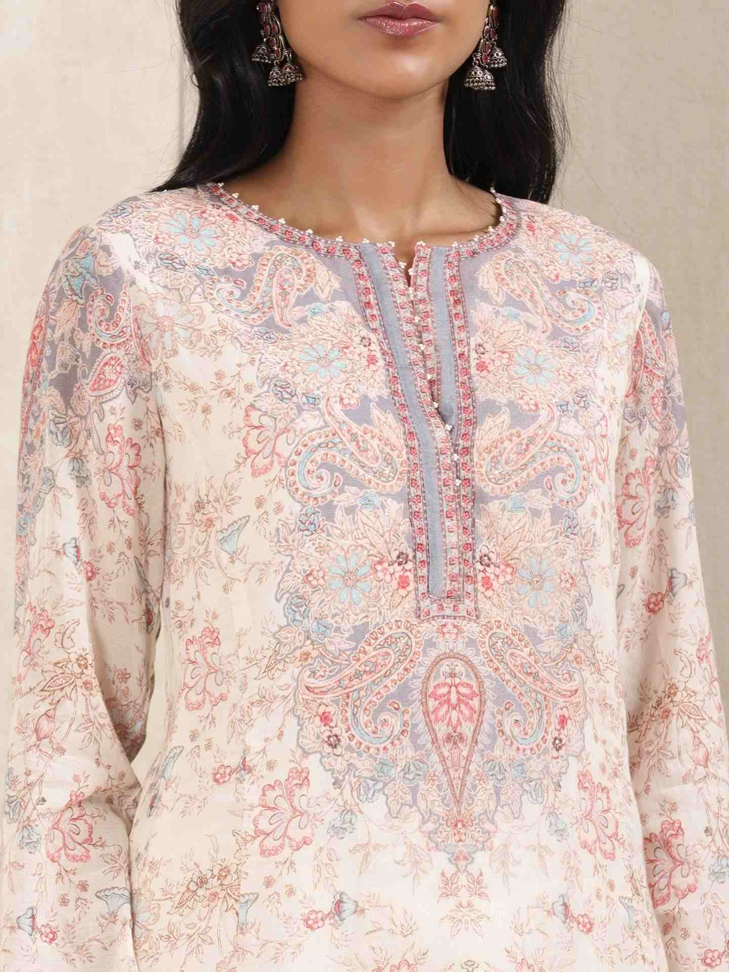 Off White Chirala Sharara Set