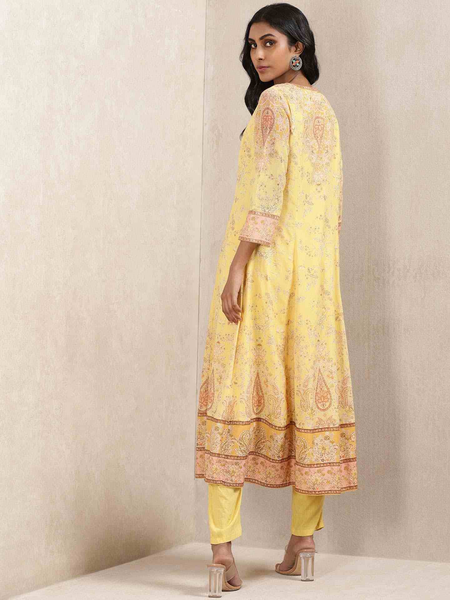Yellow Chirala Suit Set