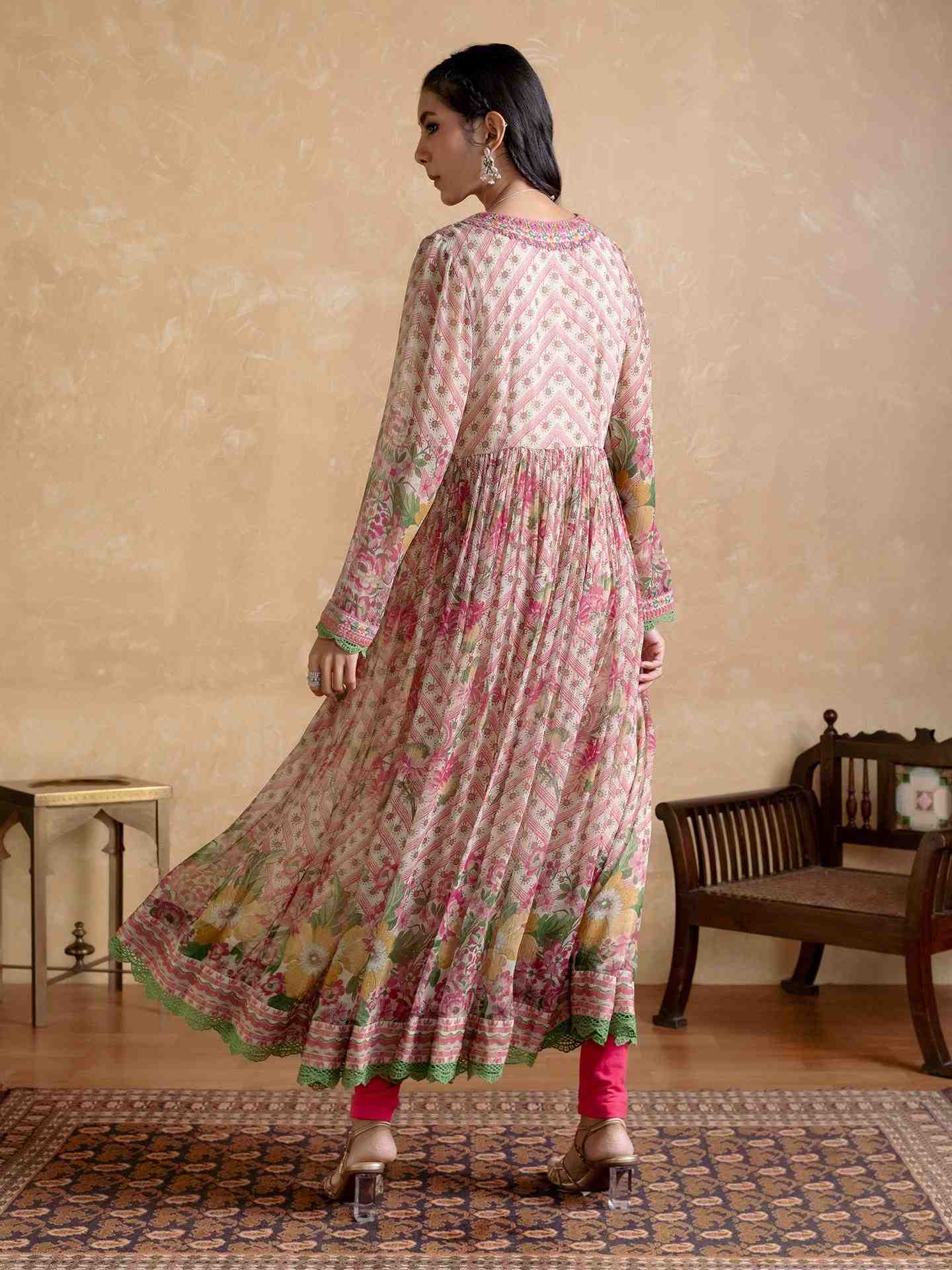 Beige Niloufer Suit Set