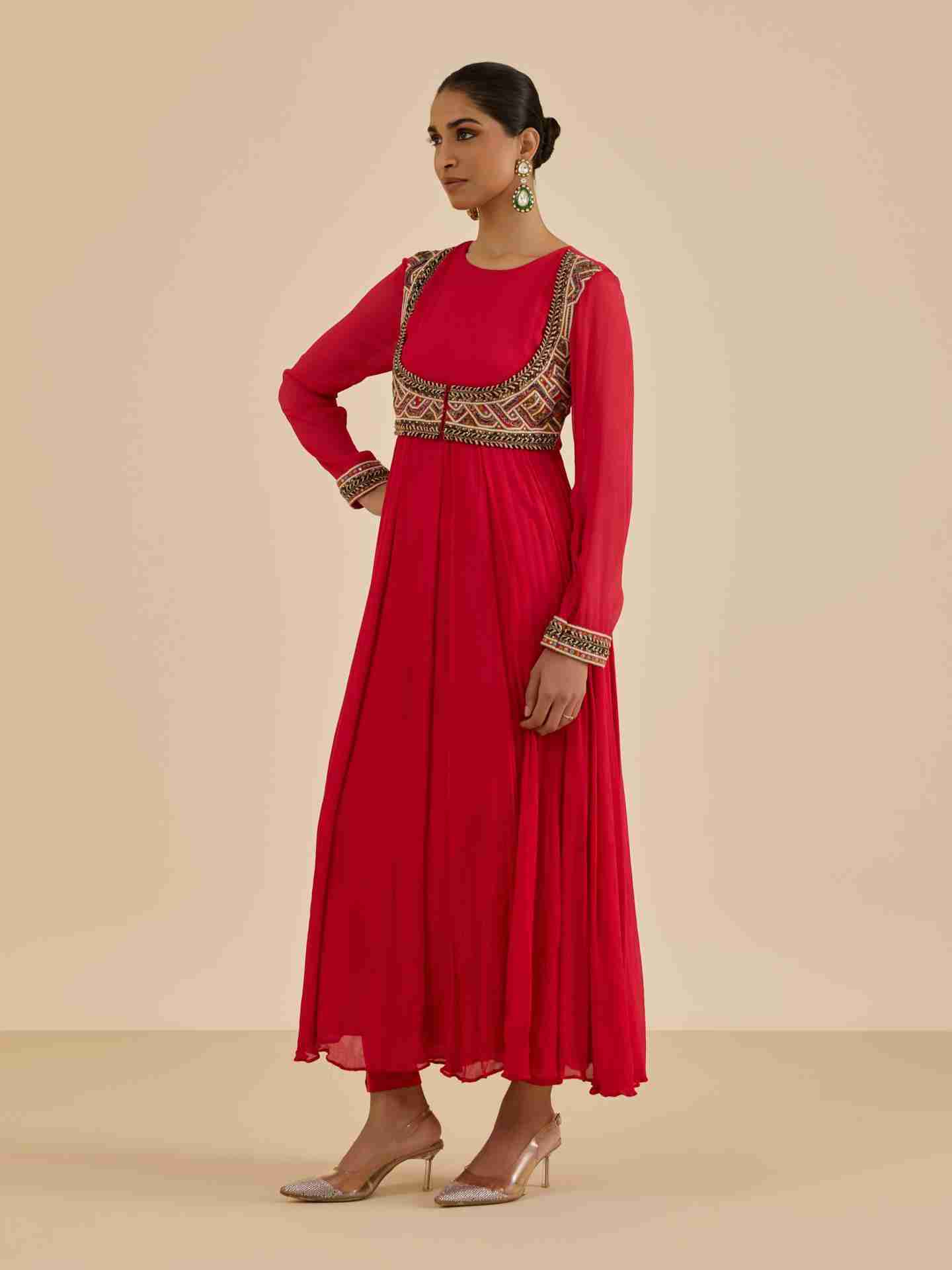 Red Kuba Suit Set