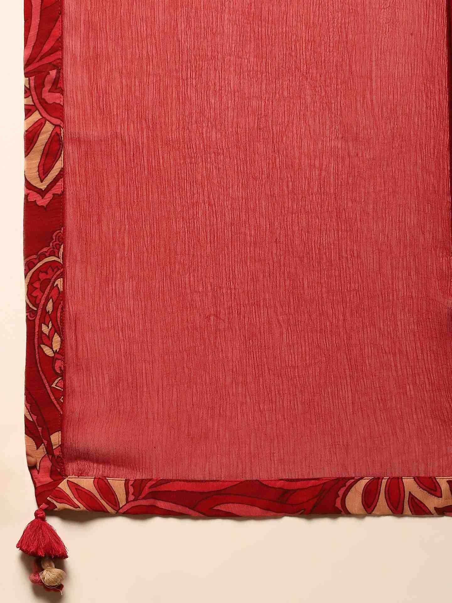 Red Fatema Anarkali Suit