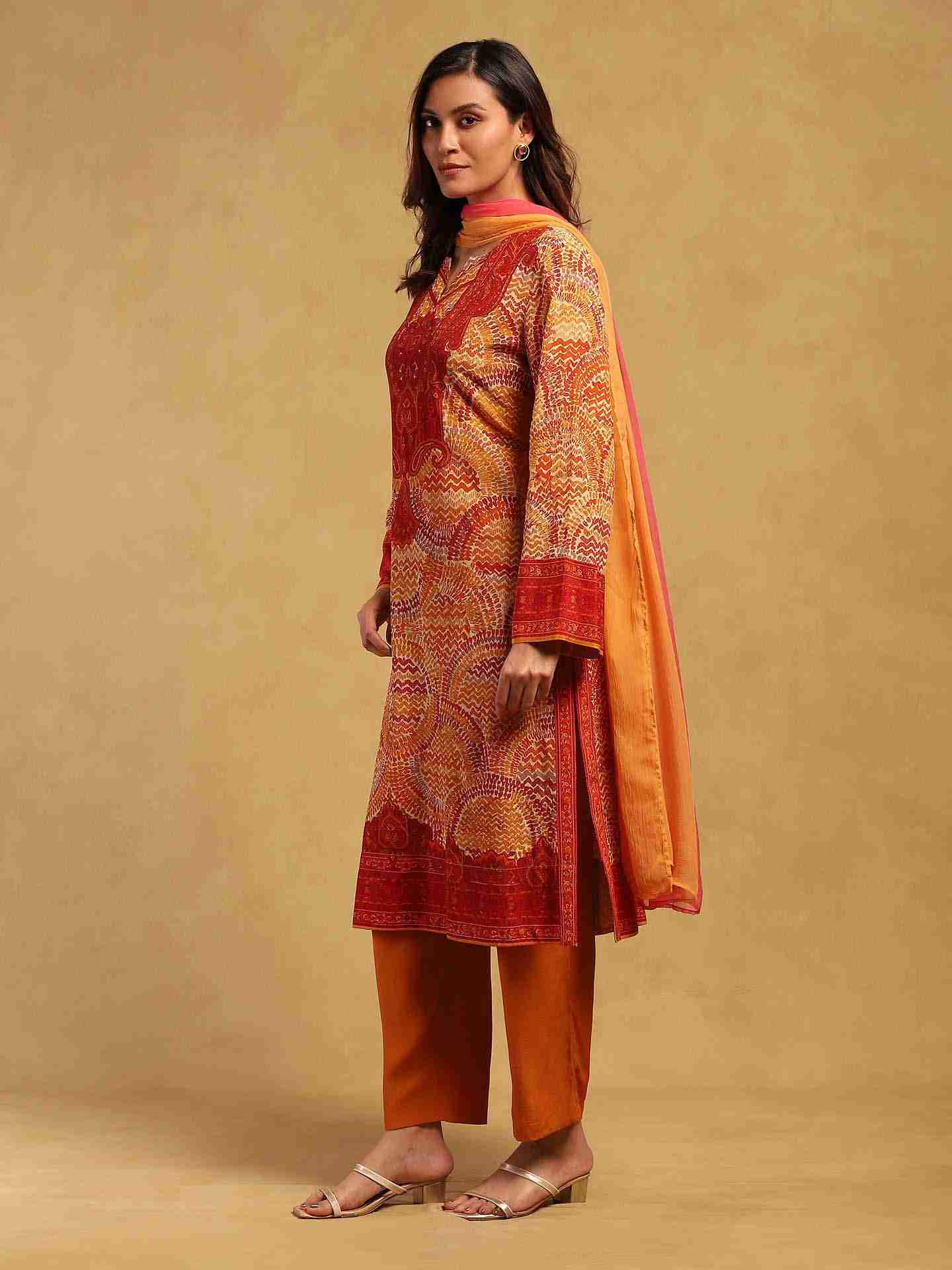 Beige Aboriginal Suit Set