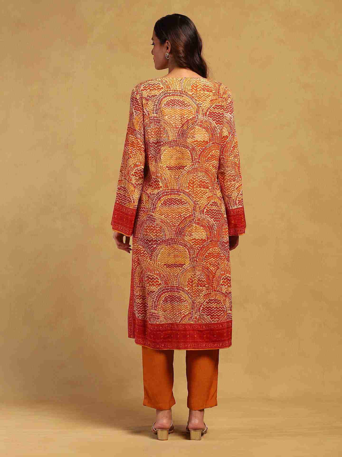 Beige Aboriginal Suit Set