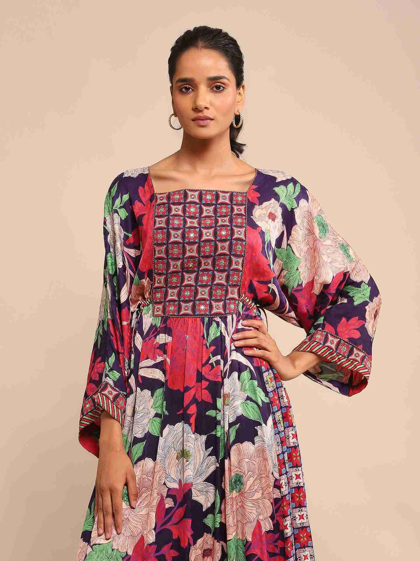 Blue Belladonna Anarkali Suit Set