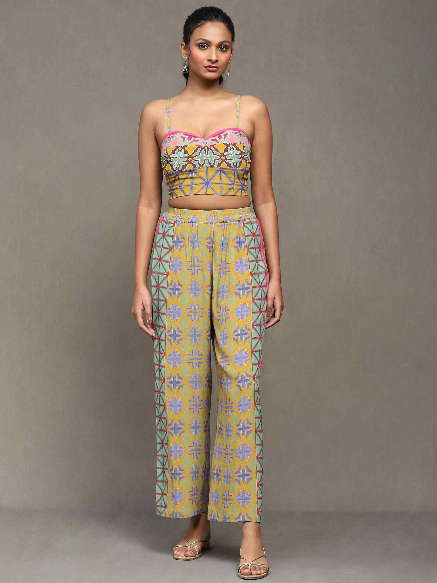 Mustard Adya Co-Ord Set
