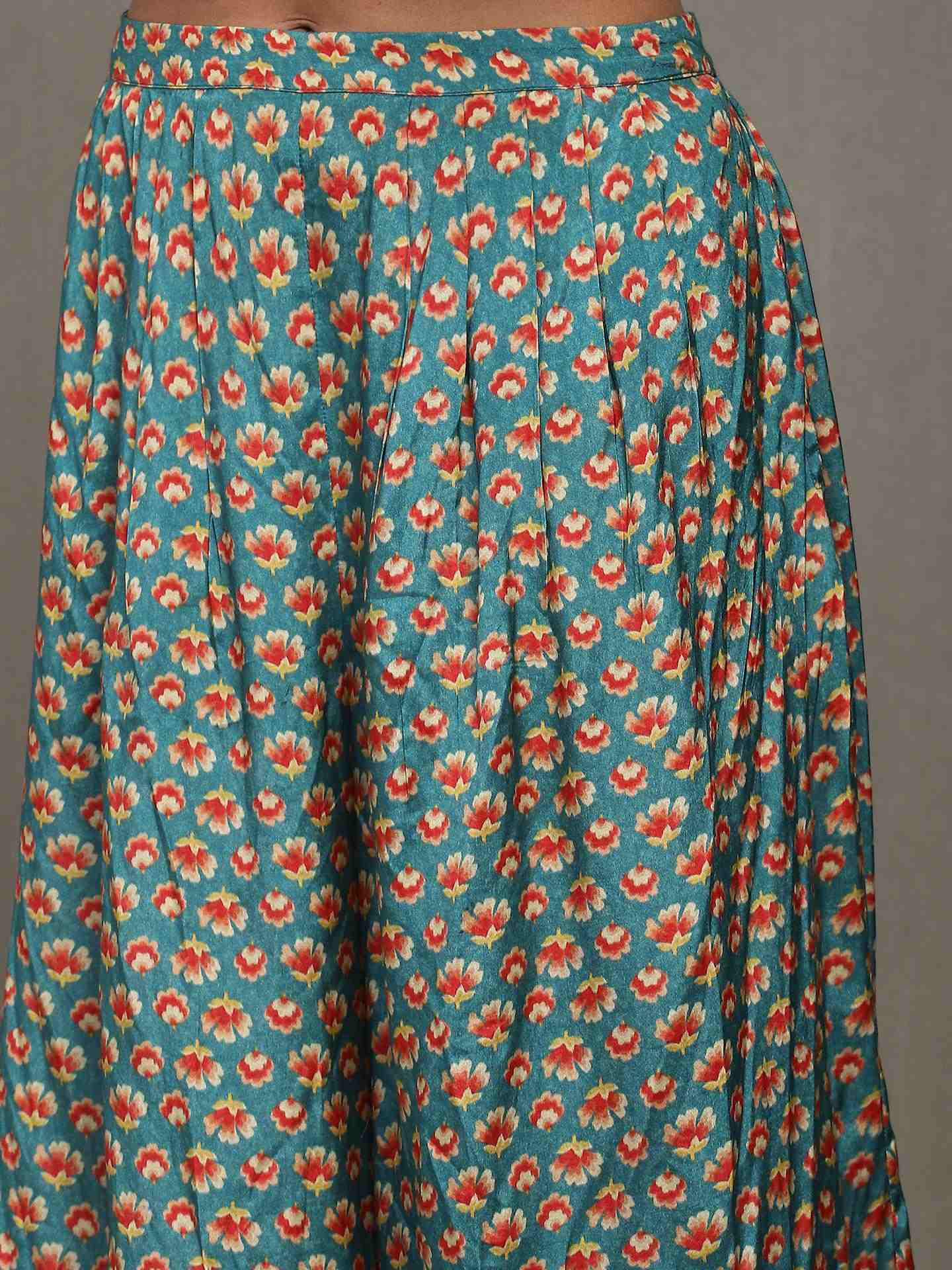 White Kantha Sharara Suit