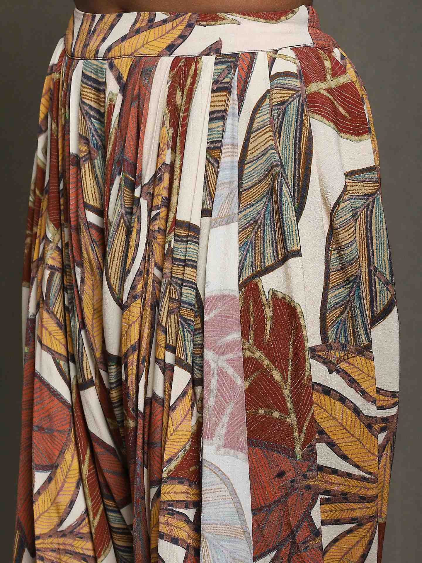 Off White Vanayu Crepe Co-Ord Set