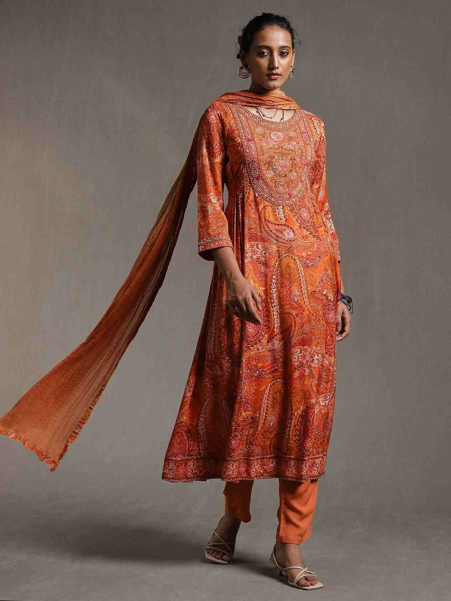 Rust Surili Suit Set