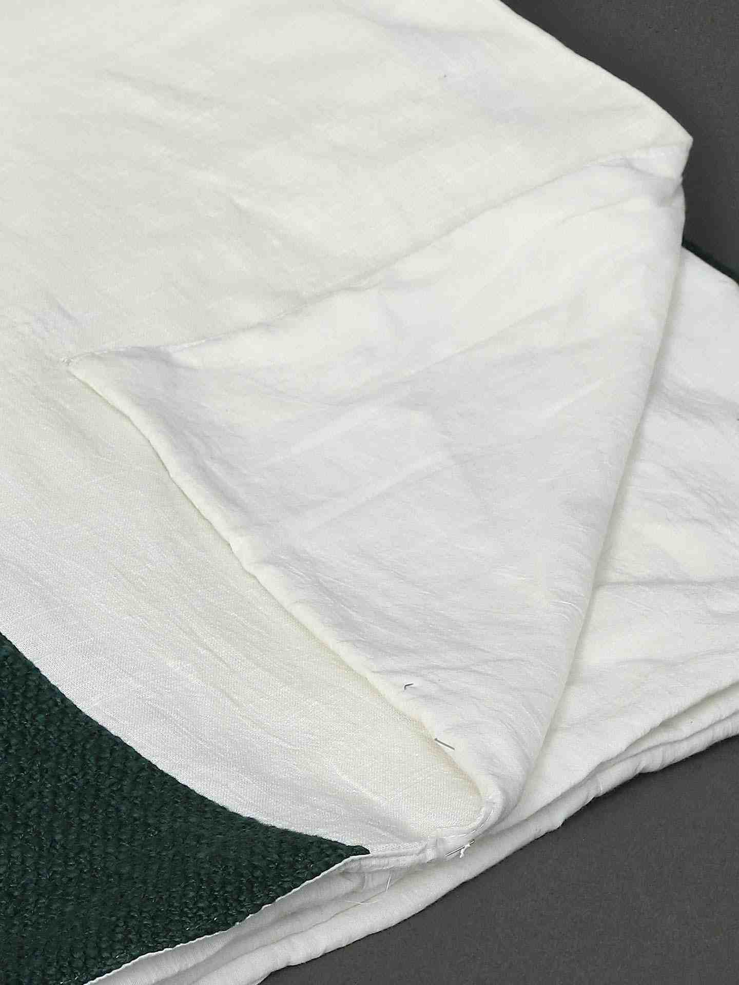 Ivory & Green Cochin Cotton Bed Cover