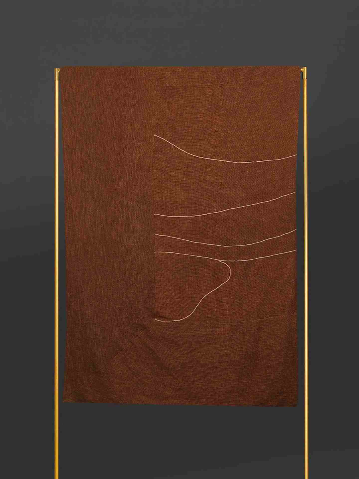 Brown Jaisalmer Cotton Bed Cover