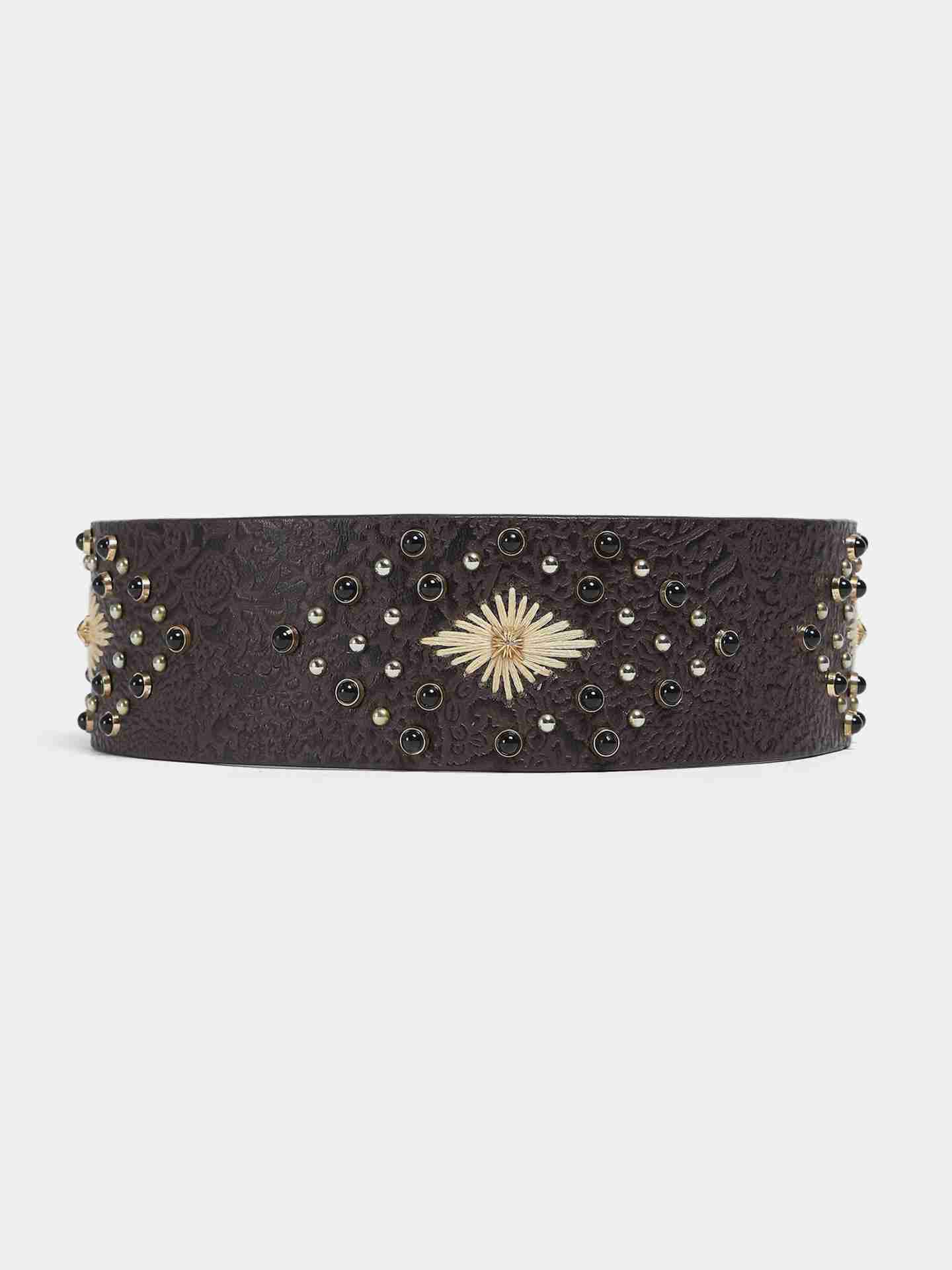 Dark Brown Aarvi Belt
