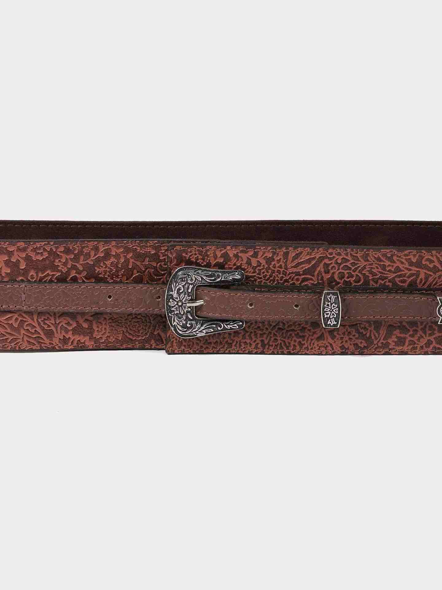 Black Daffy Leather Corset Belt