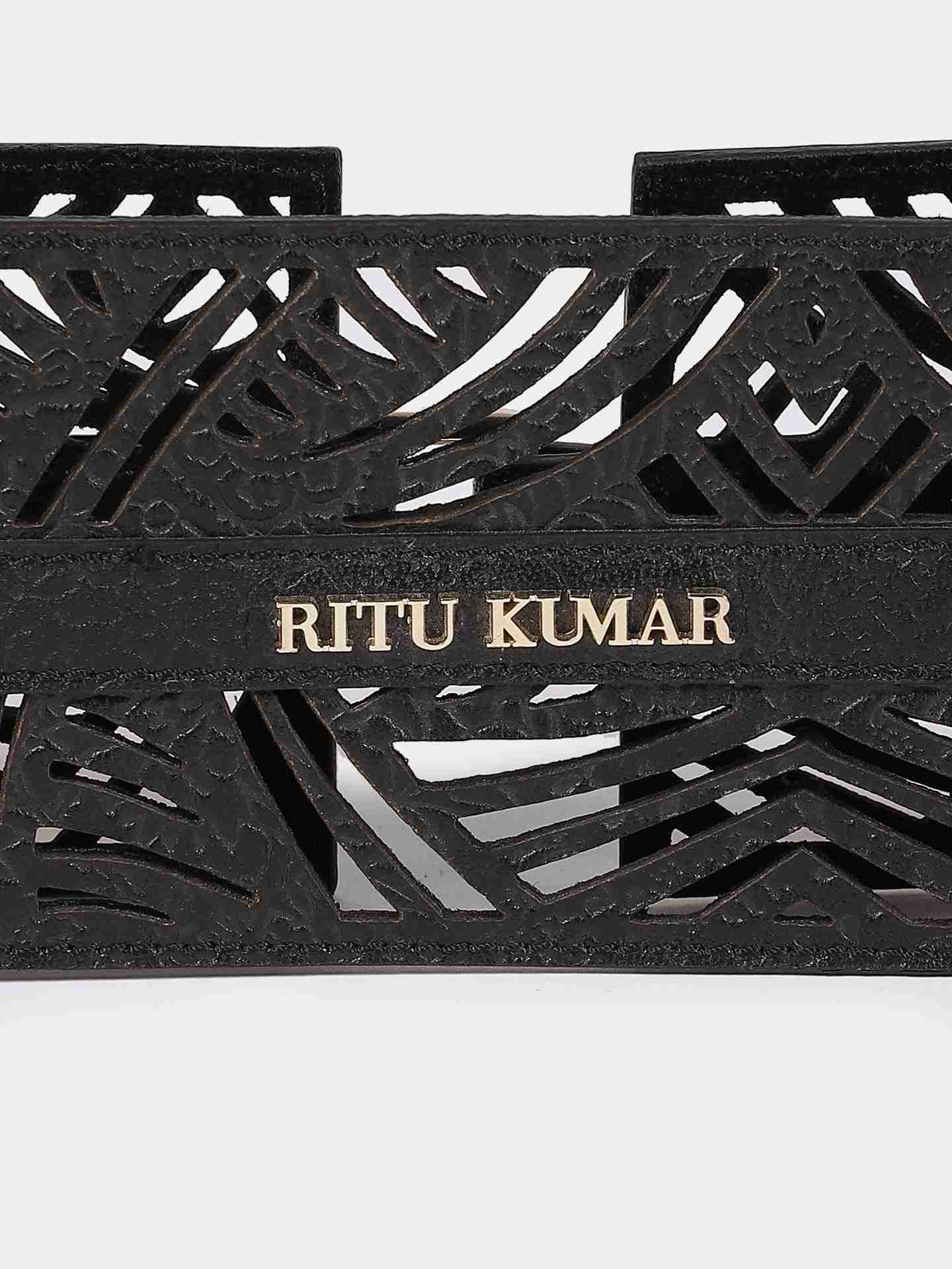 Black Ria Leather Corset Belt