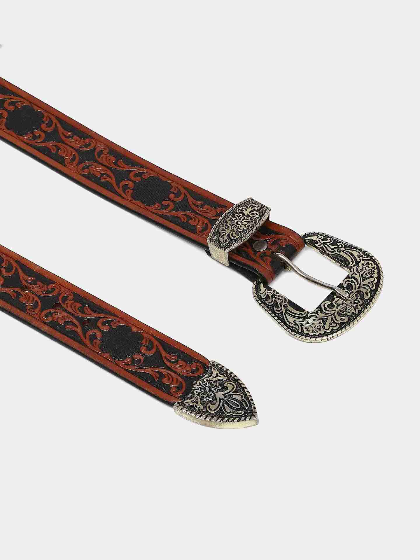 Black Jose Leather Waist Belt