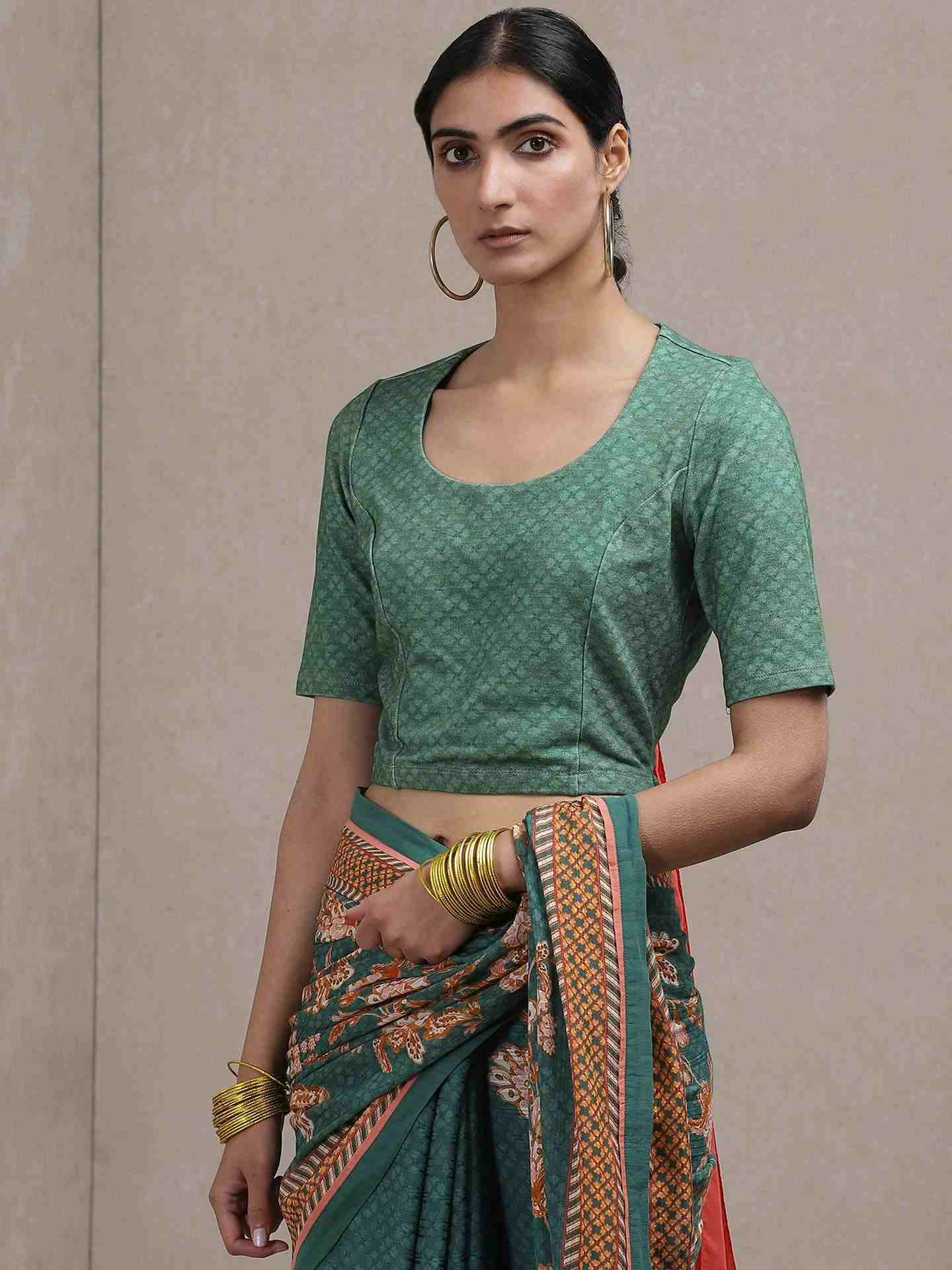 Green Urja And Ulfat Blouse
