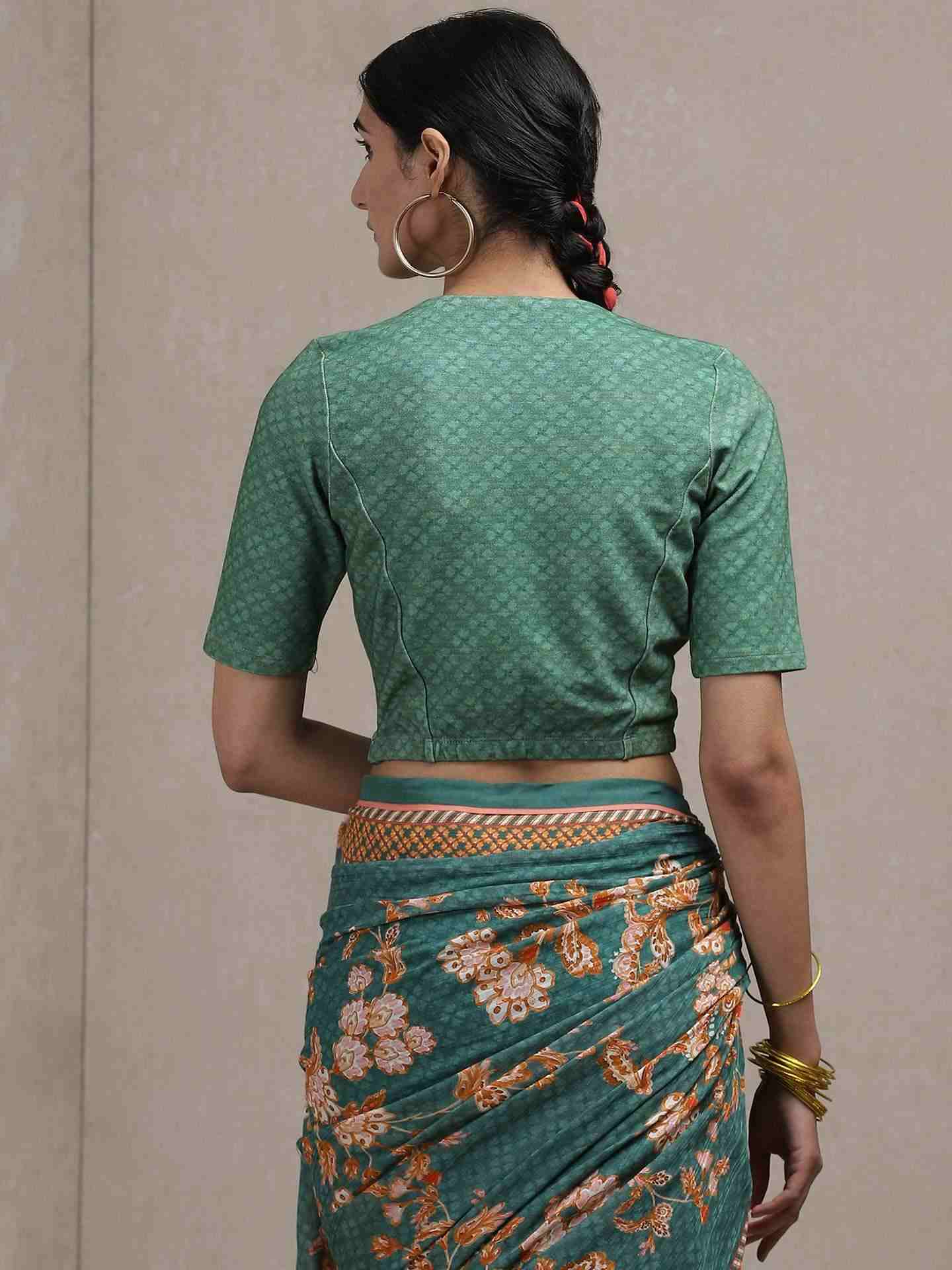 Green Urja And Ulfat Blouse