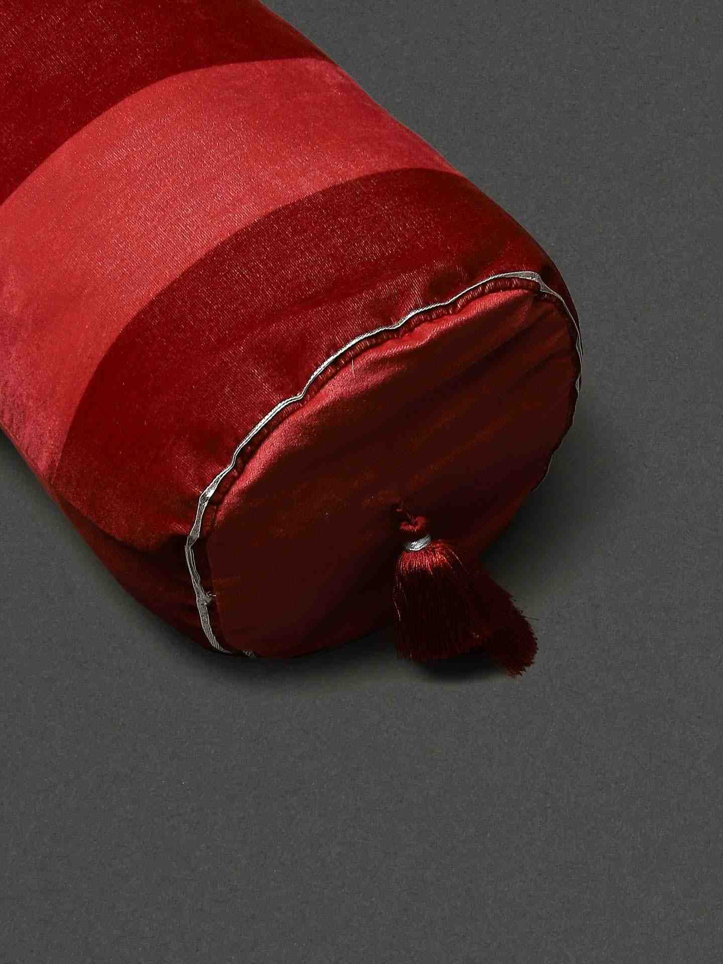 Red Amer Fort Velvet Bolster
