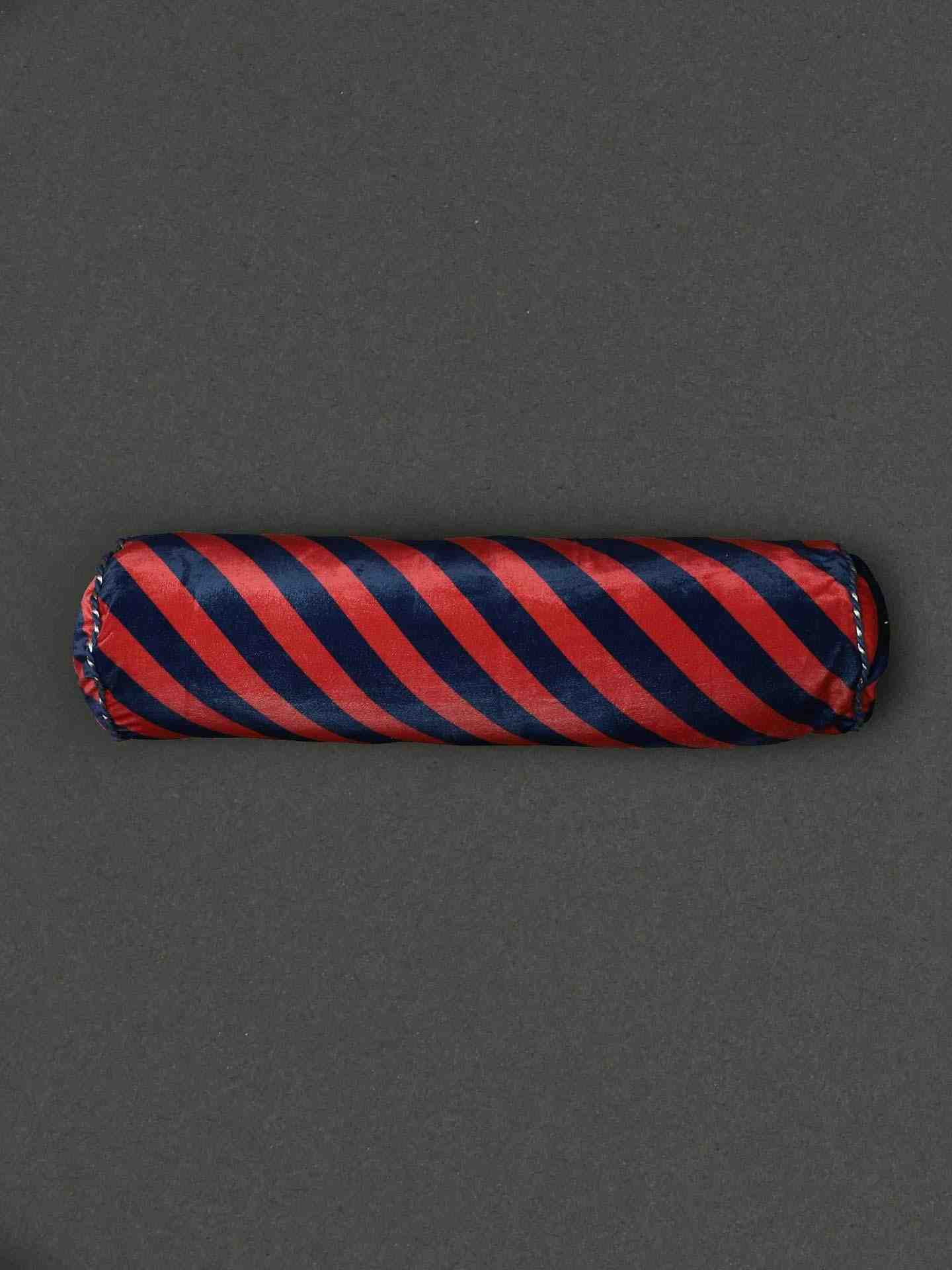 Blue & Red Amer Fort Velvet Bolster