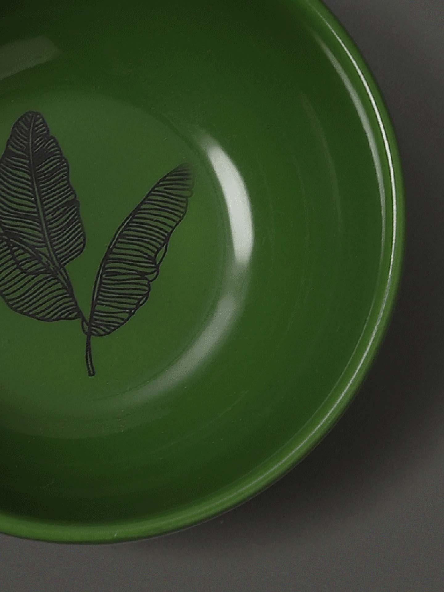 Green Cochin Serving Bowl