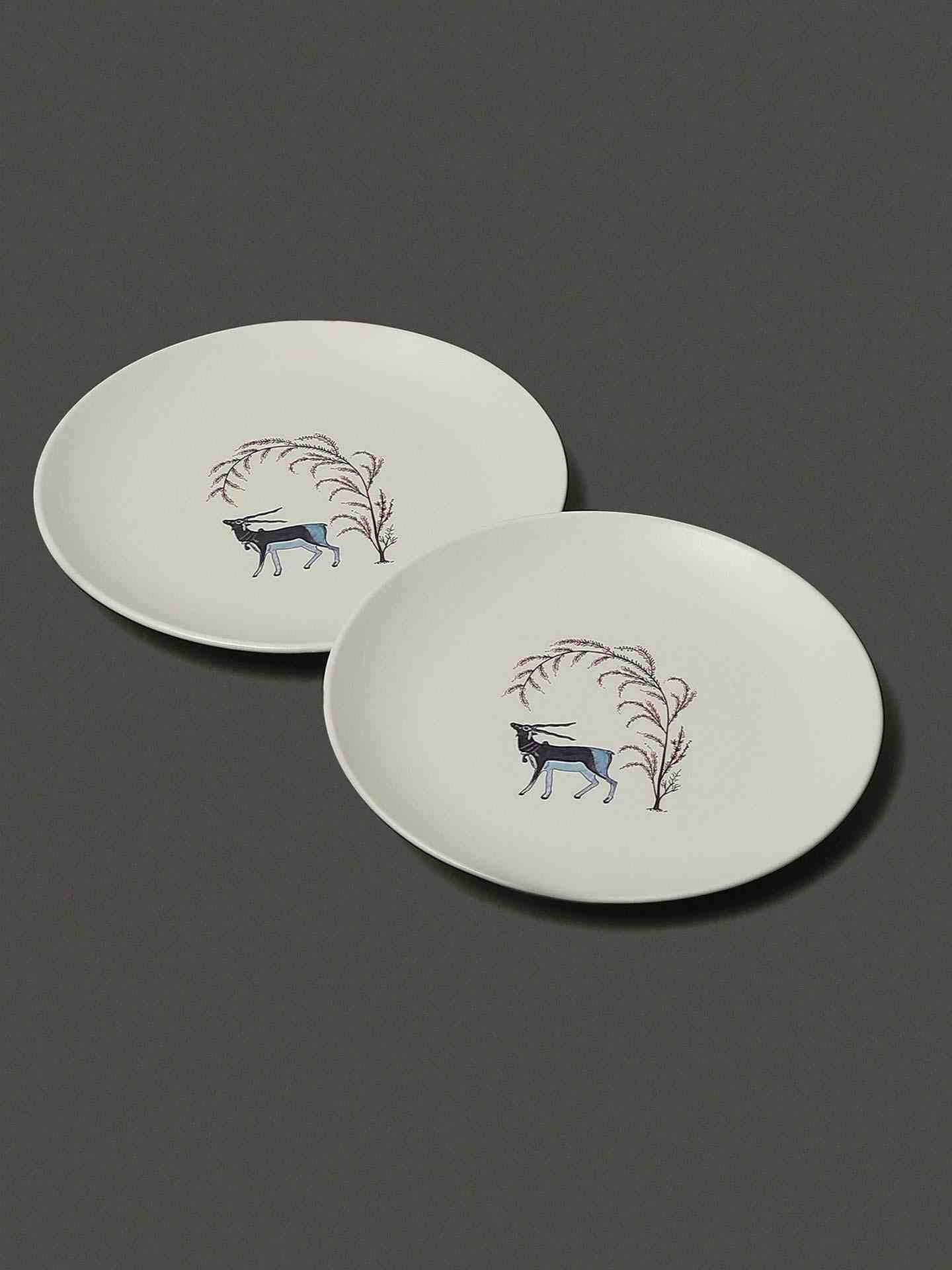 White Amer Fort Serving Bowl