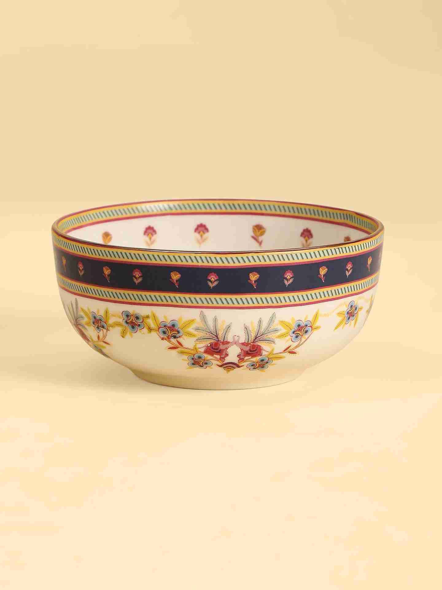 Navy Fantasia Serving Bowl