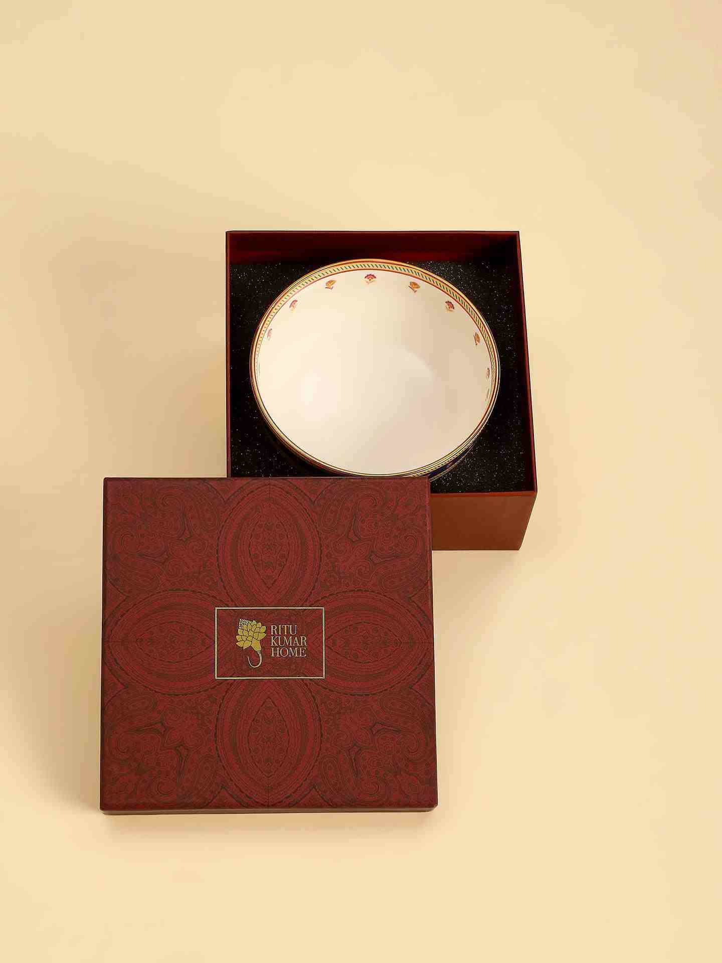 Navy Fantasia Serving Bowl