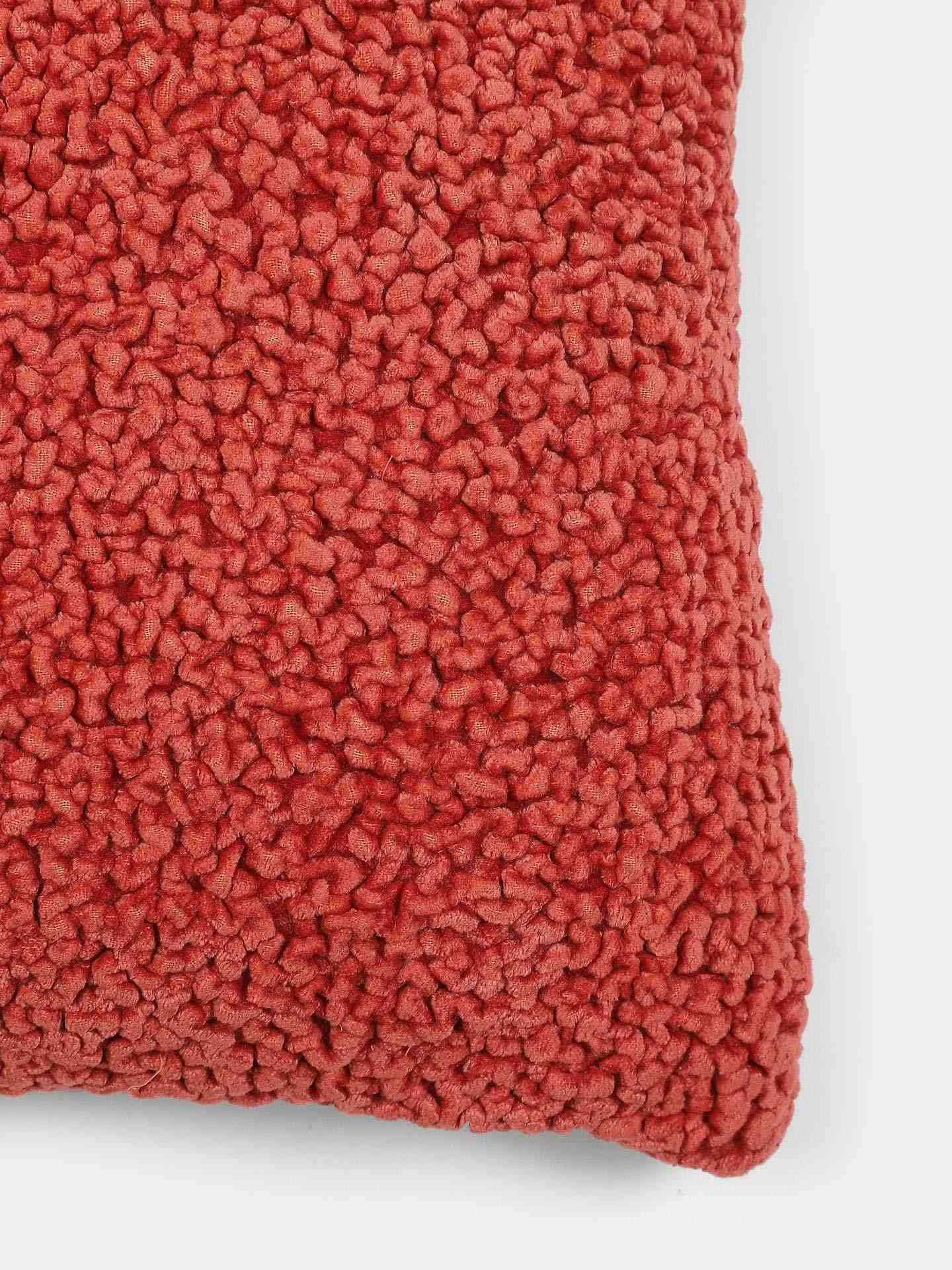 Red Floret Velvet Cushion