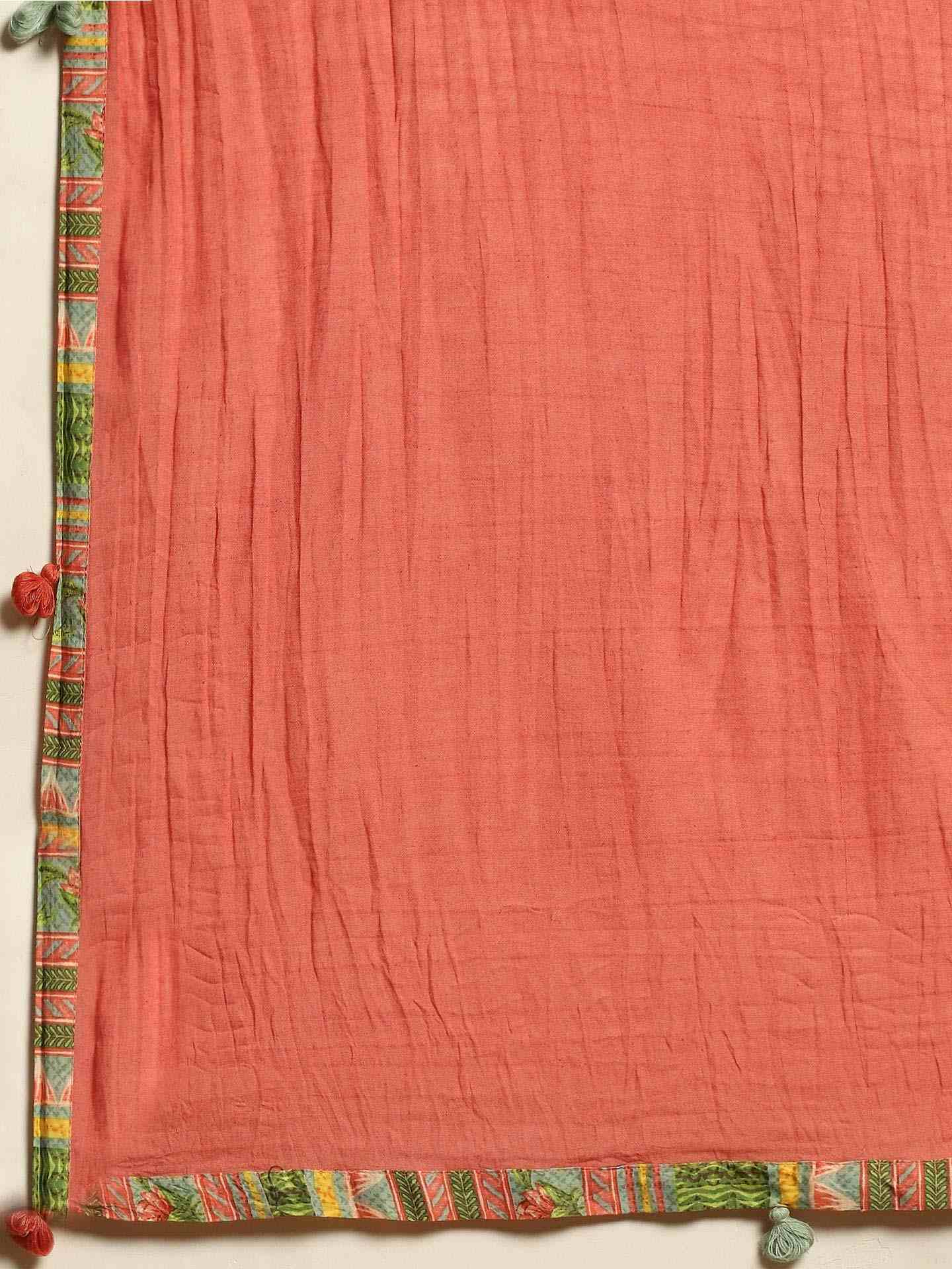 Green Gulzar Cotton Anarkali Suit Set