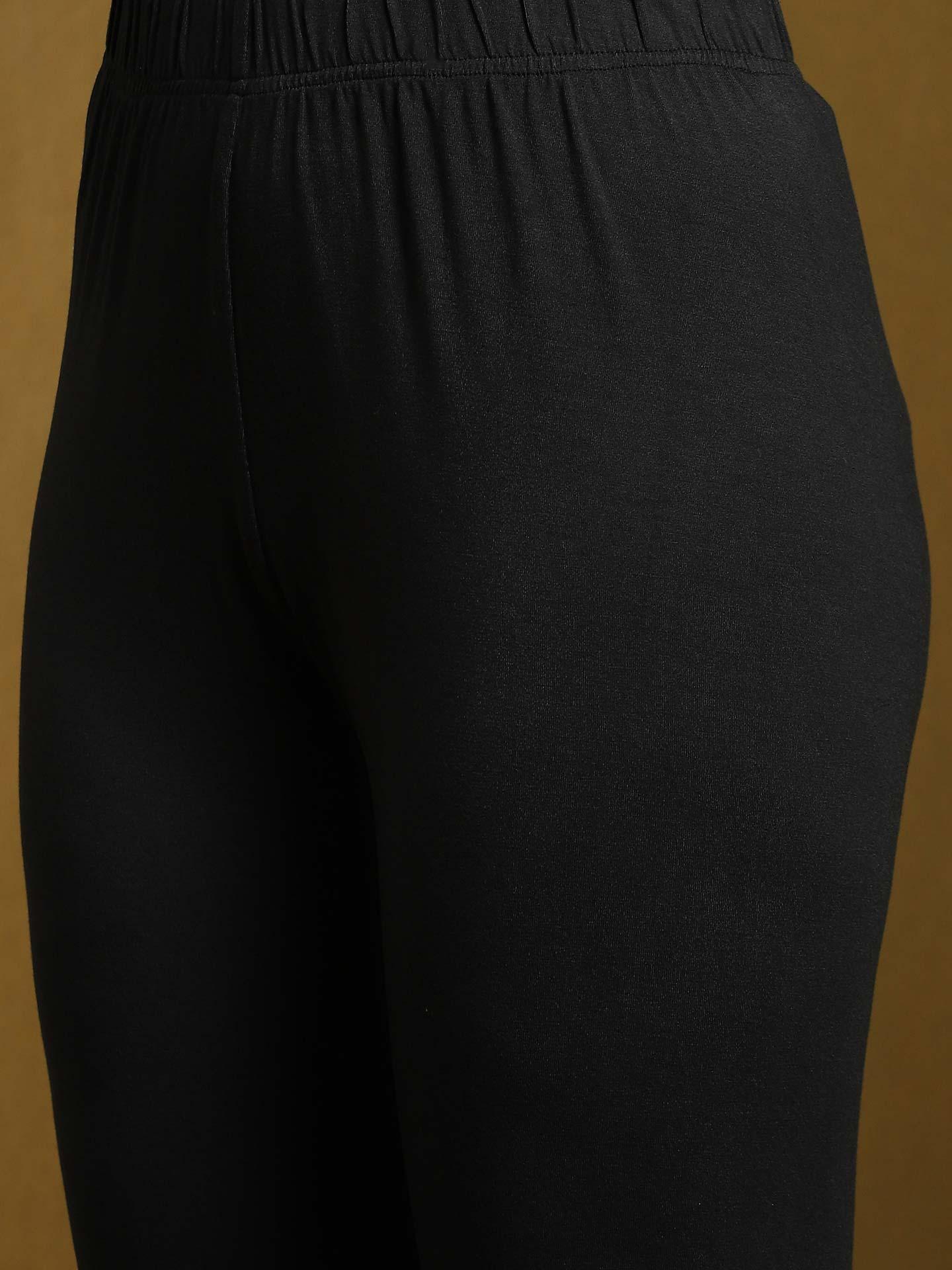 Black Lily Cotton Anarkali Suit Set