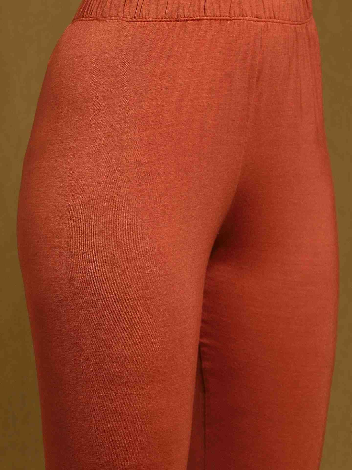 Rust Kalam Jamawar Crepe Anarkali Suit Set