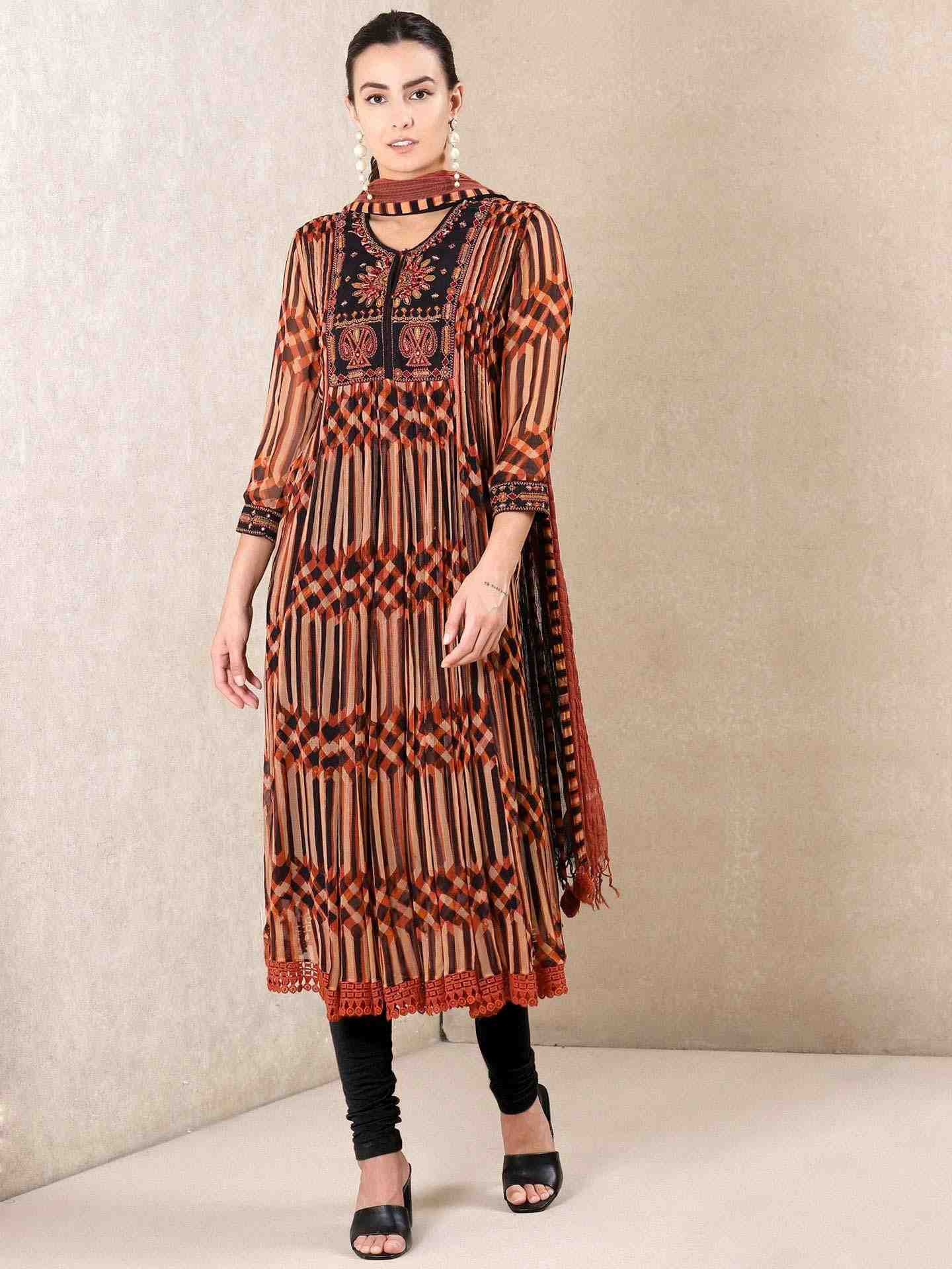 Terracotta Vari Suit Set