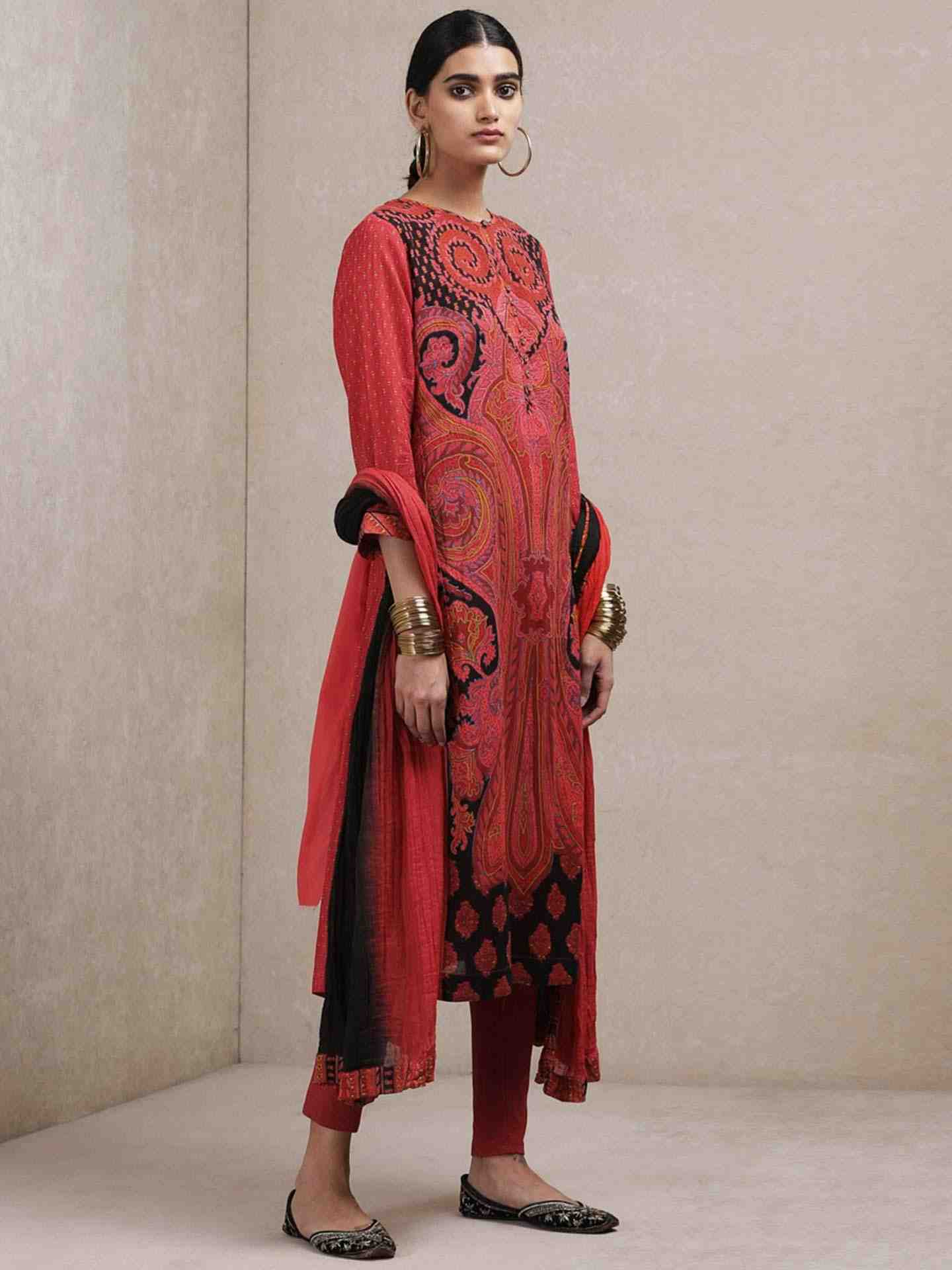 Burgundy Karun Suit Set