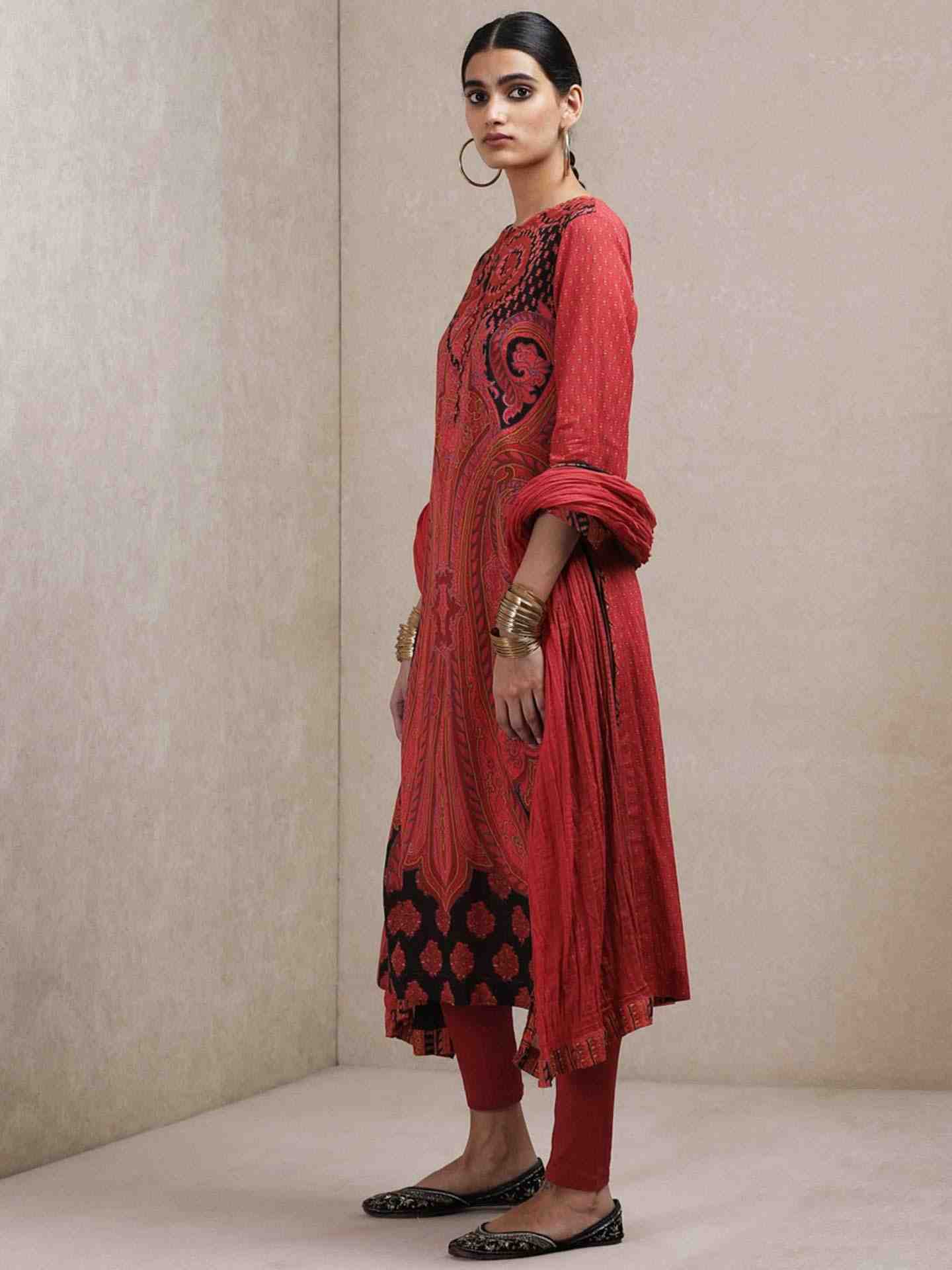 Burgundy Karun Suit Set
