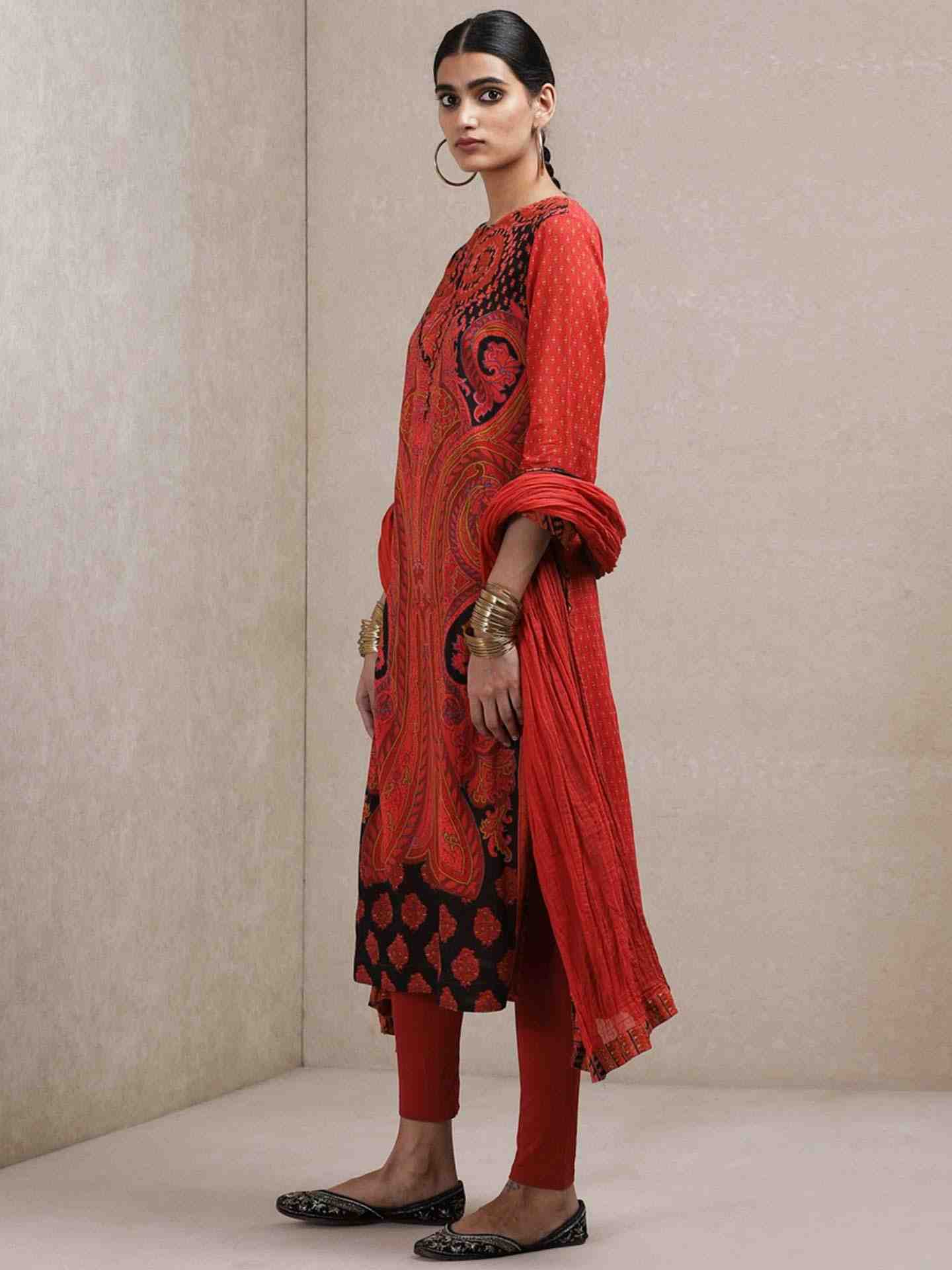 Burgundy Karun Suit Set