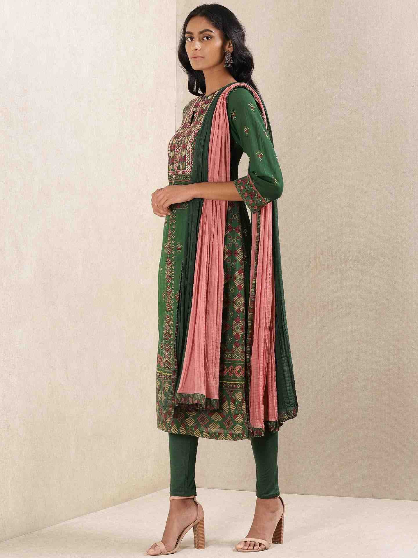 Green Indranil Suit Set